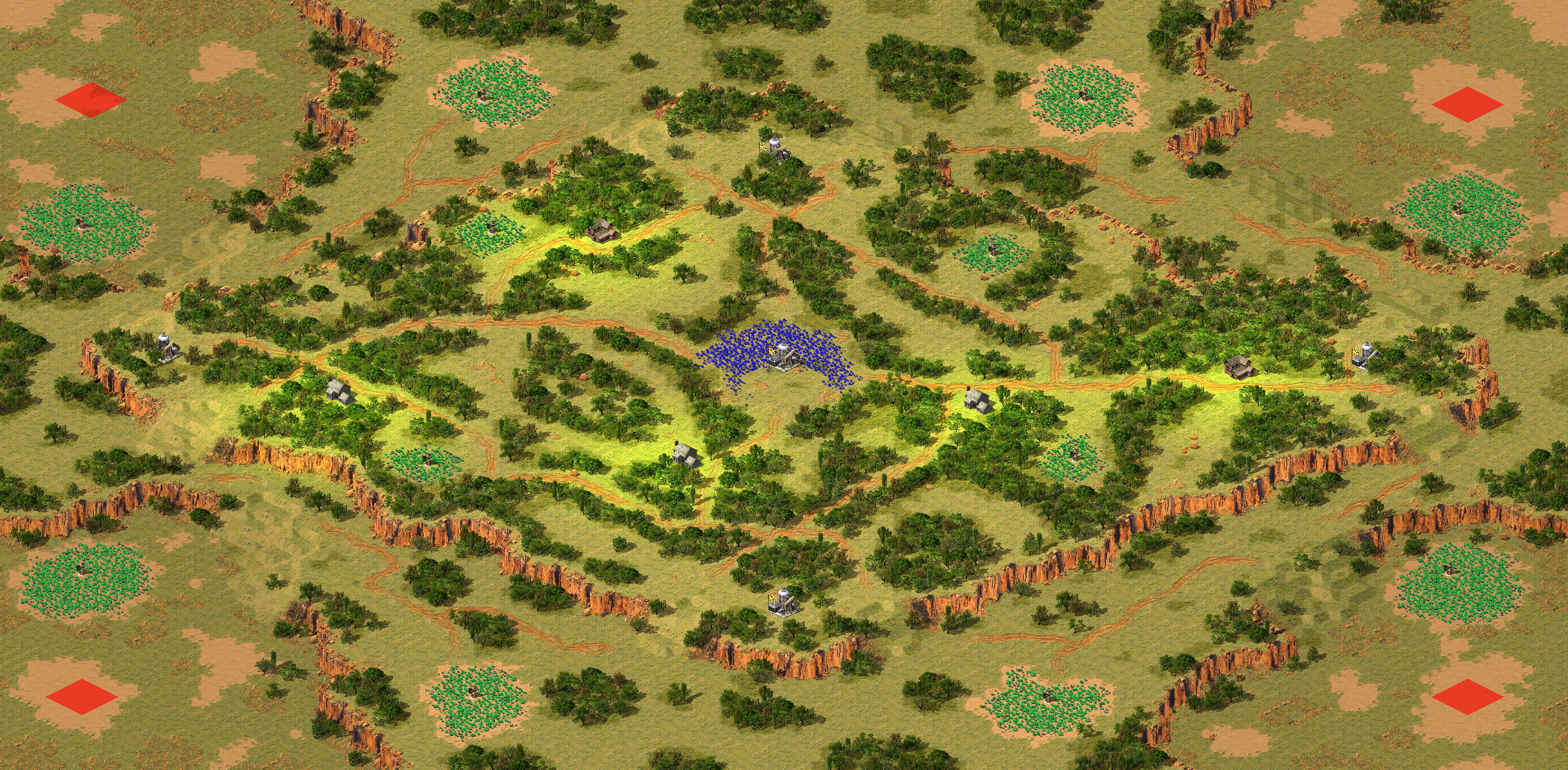 Rendered map: (4) Four Corners