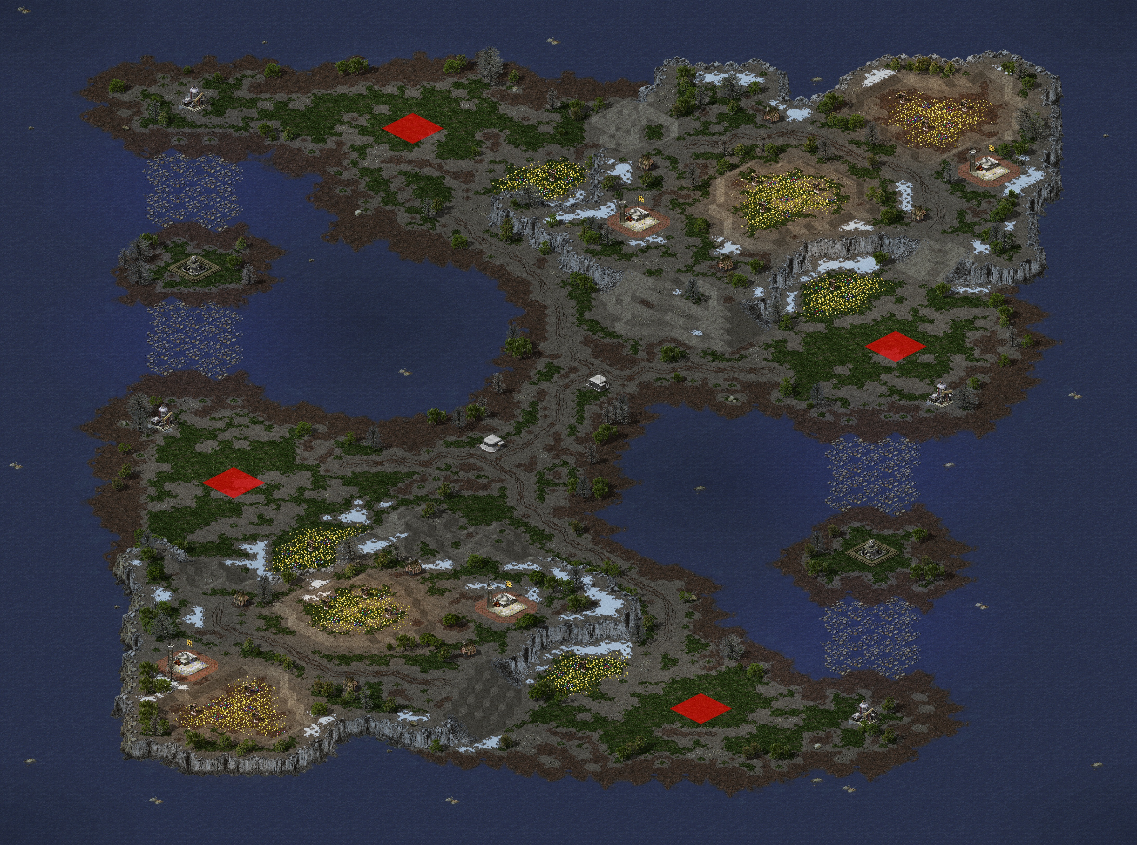 Rendered map: First Come, First Serve