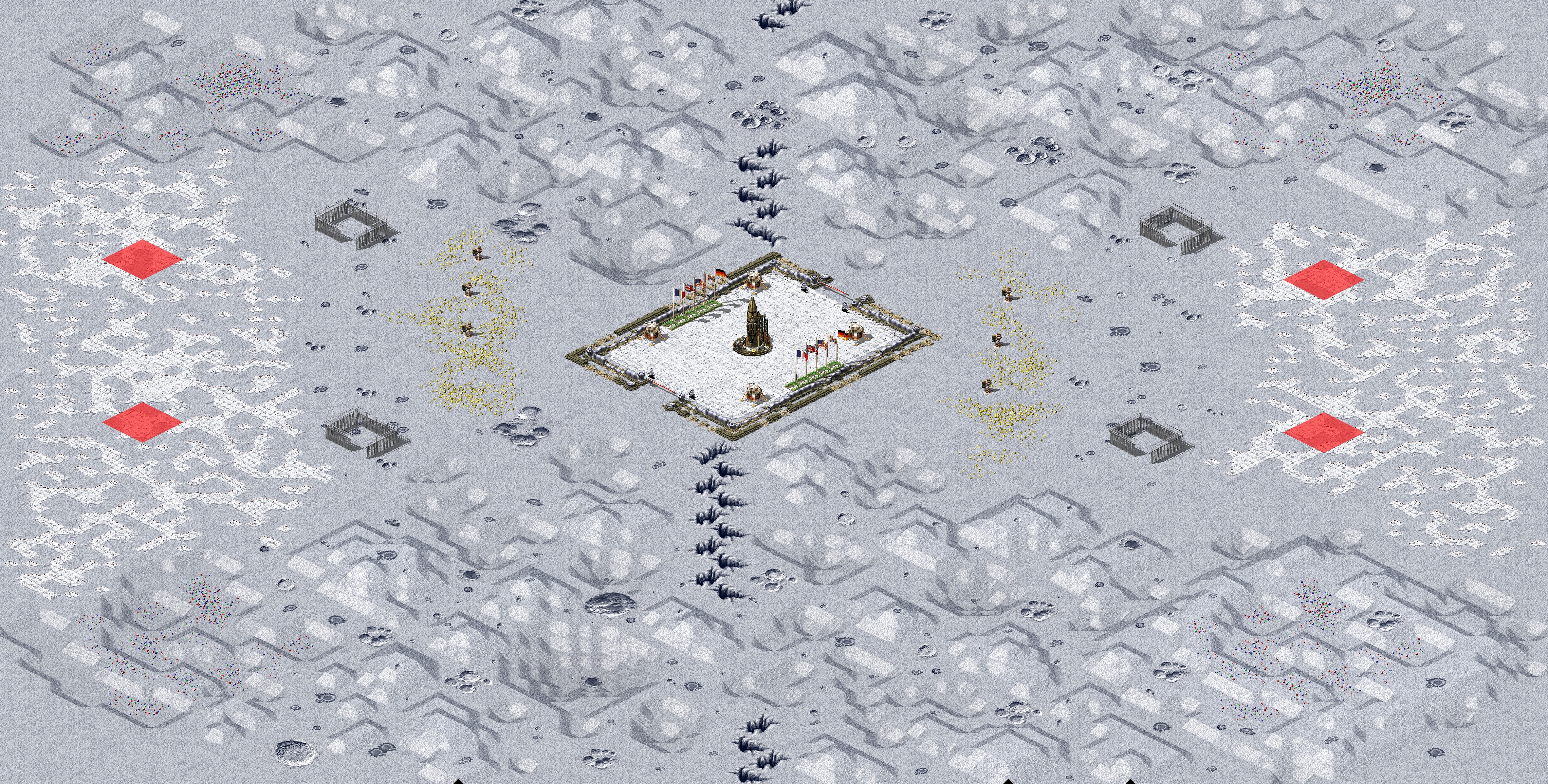 Rendered map: lunar surface