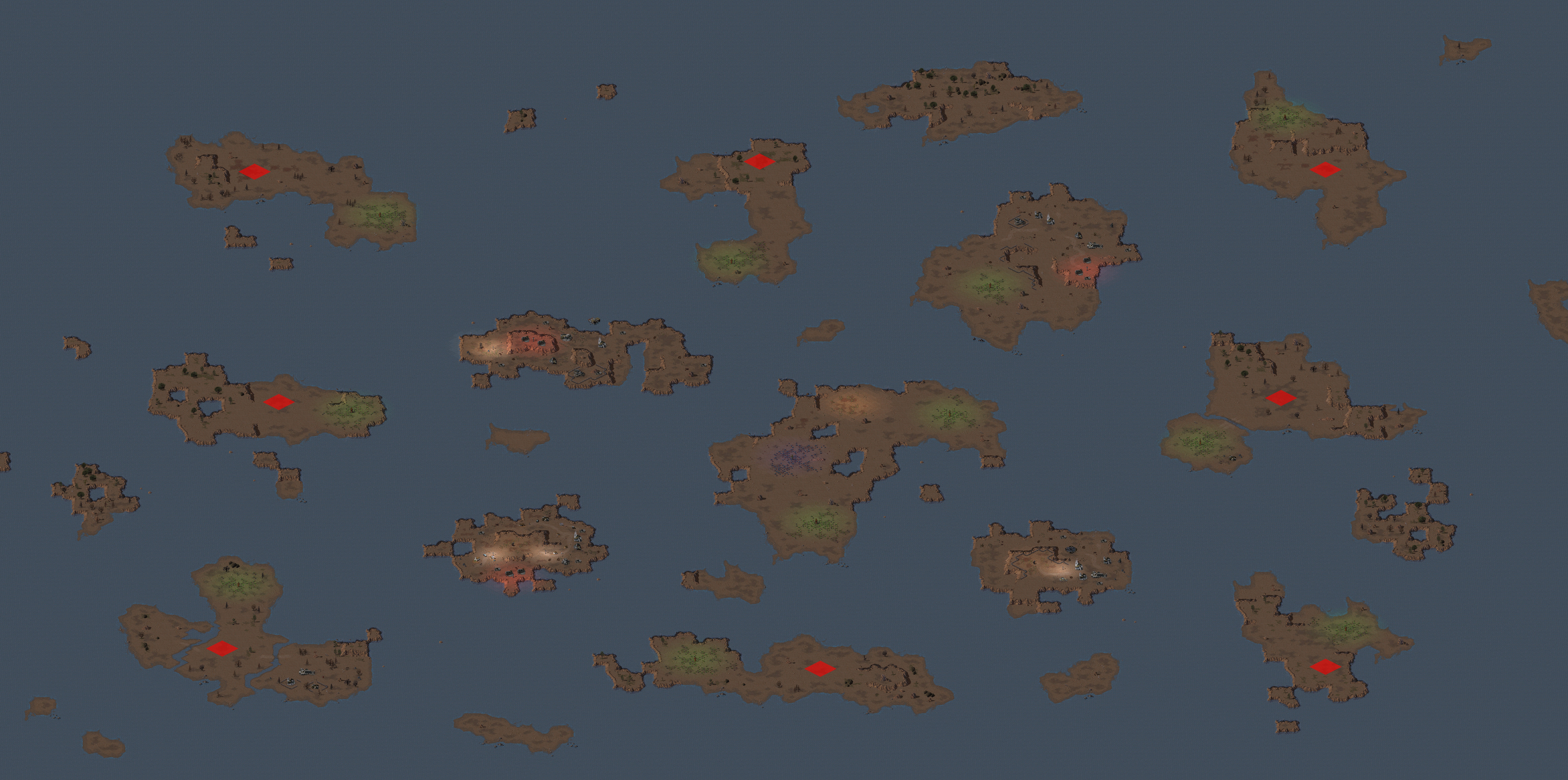 Rendered map: Perilous Islands