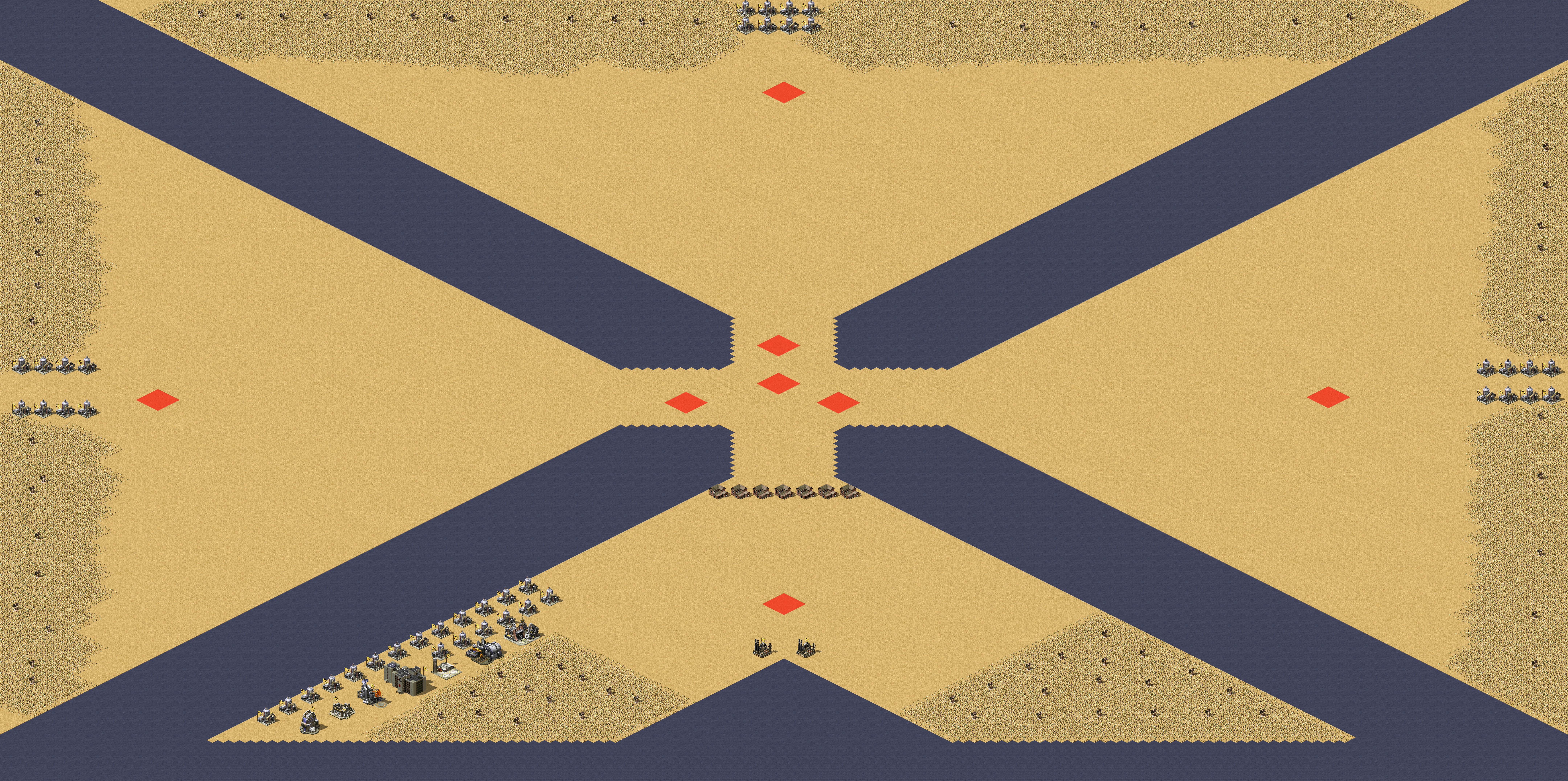 Rendered map: Four-Way Battle