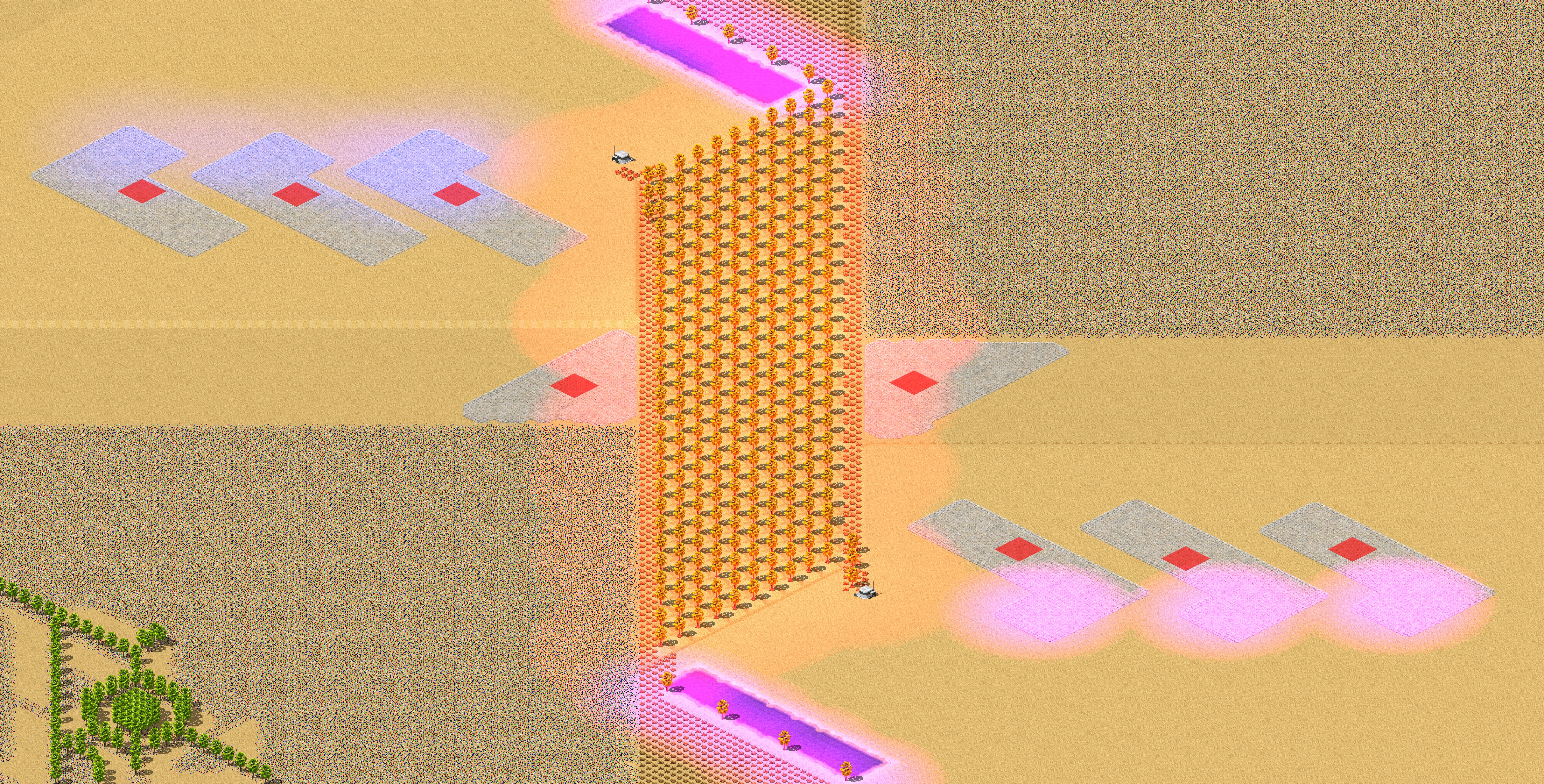 Rendered map: 4v4 Desert Jungle