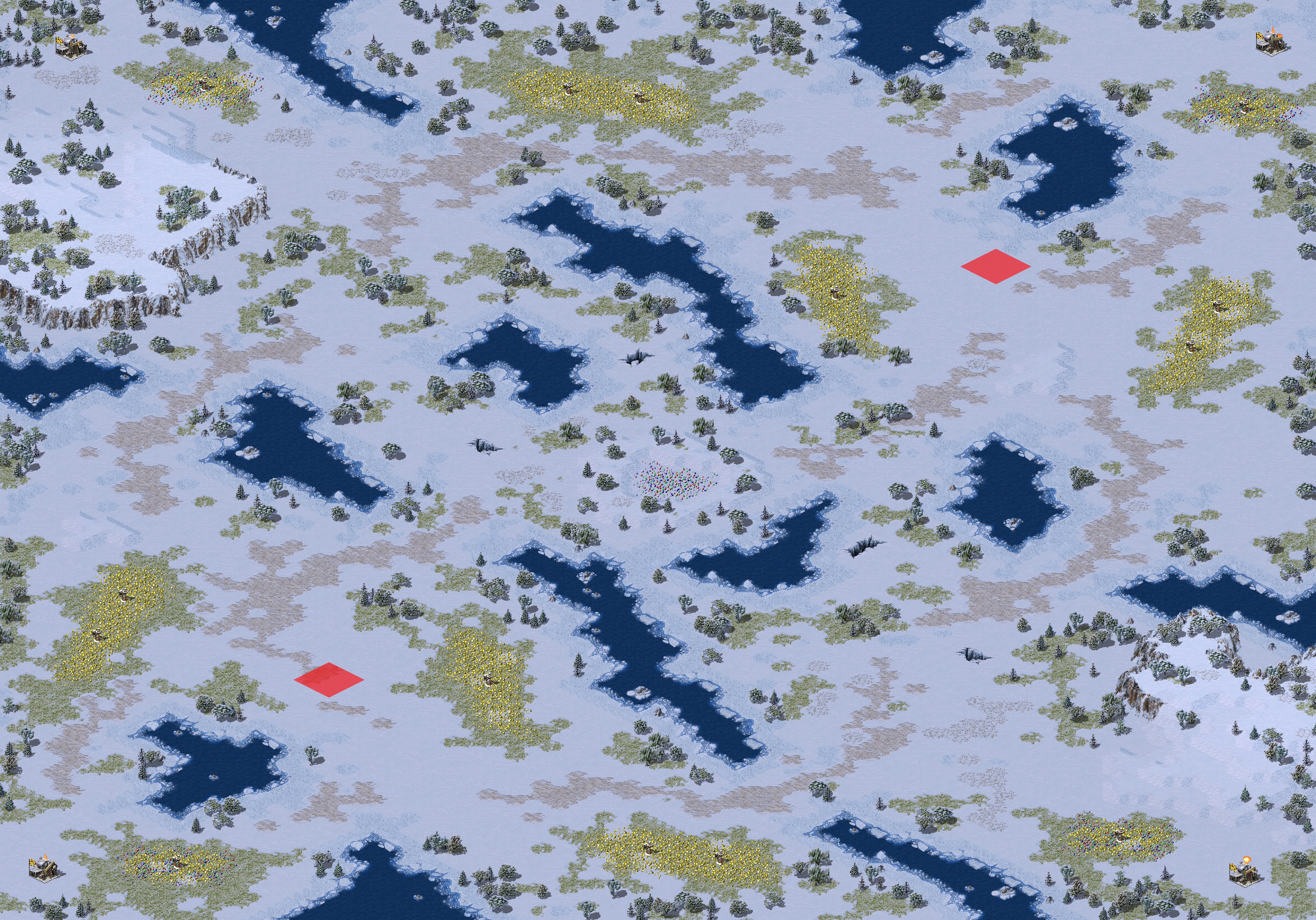 Rendered map: 加拿大初雪