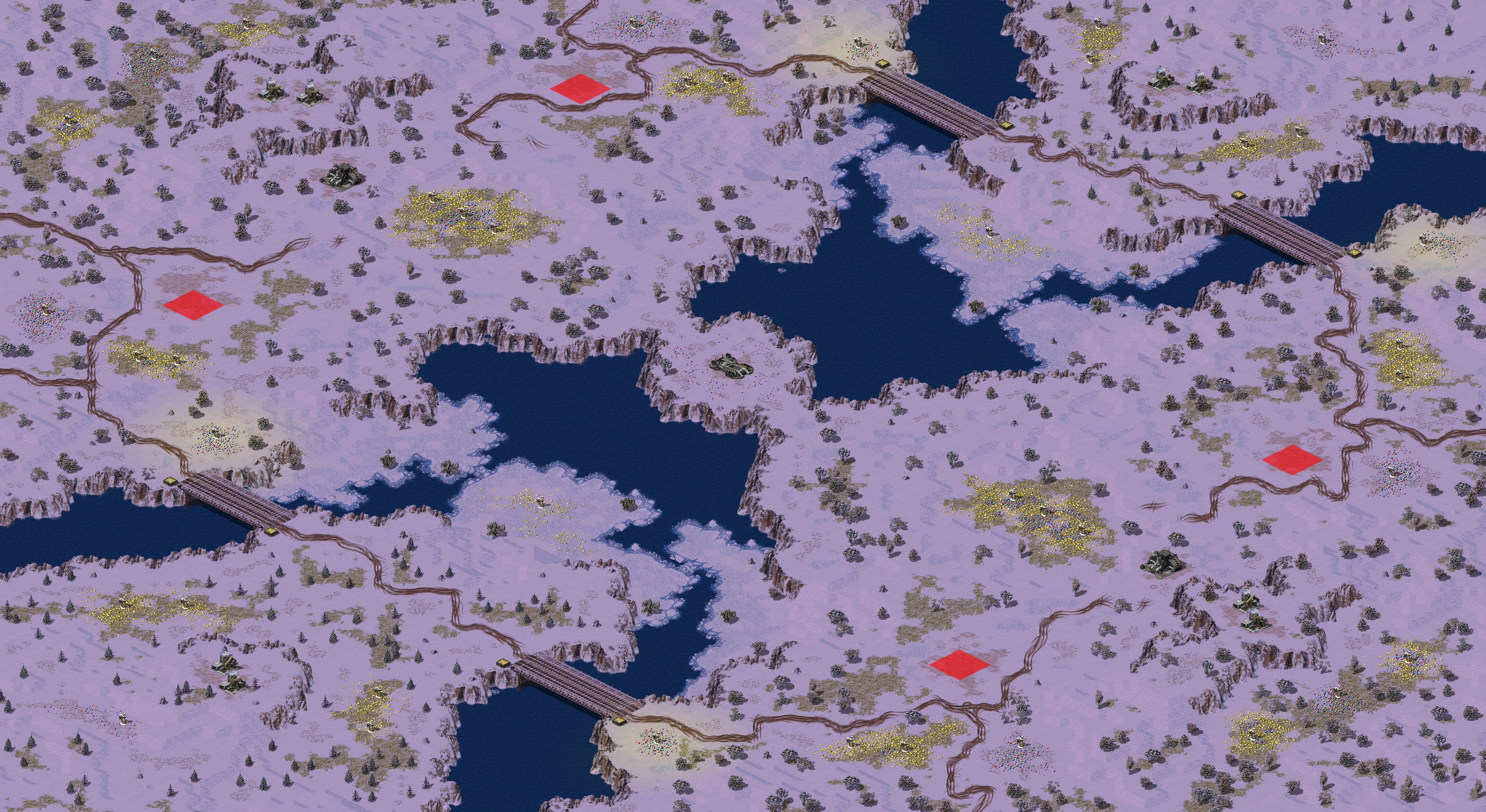 Rendered map: Advancement