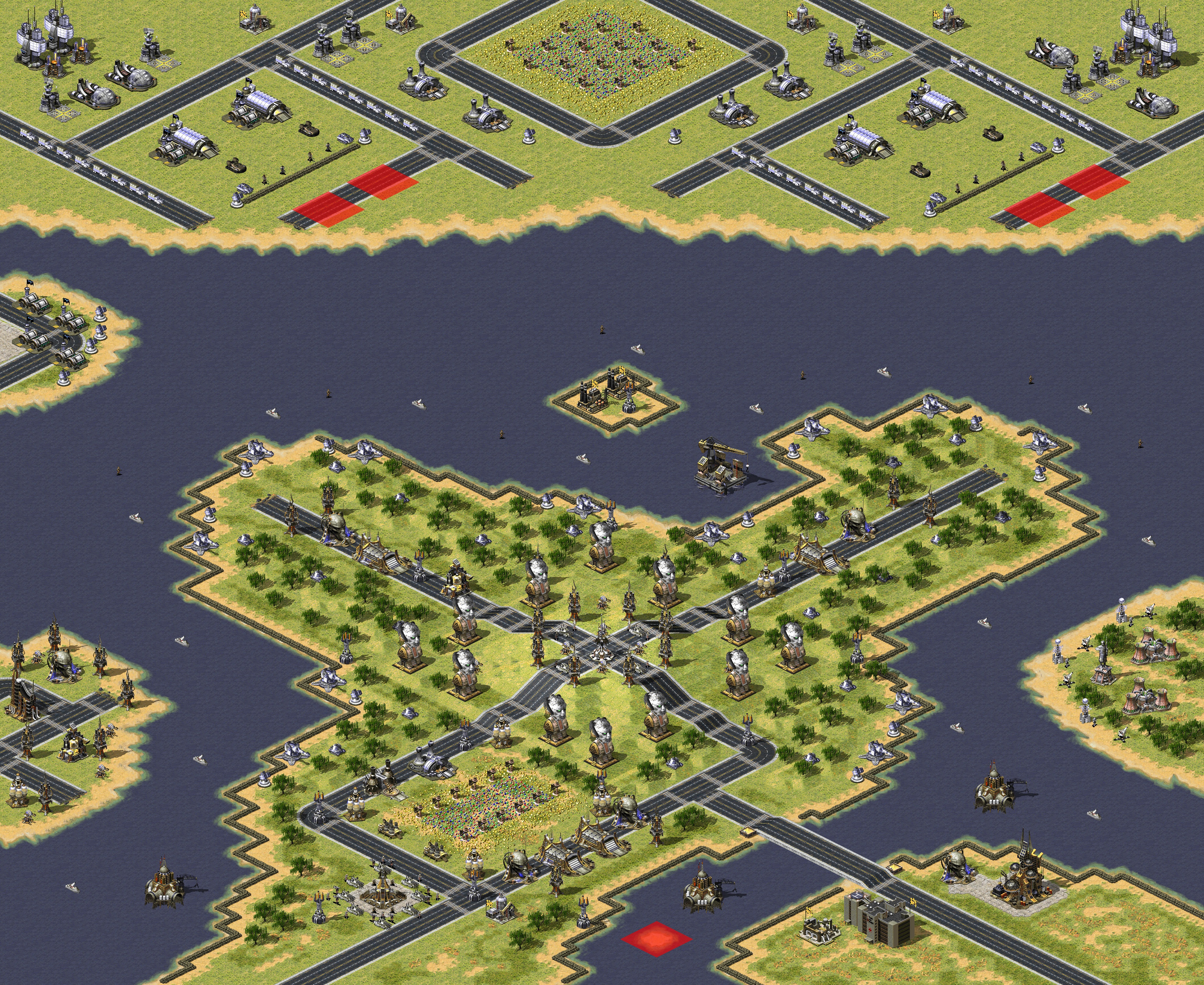 Rendered map: CrossRoad Island By:Dctanxman