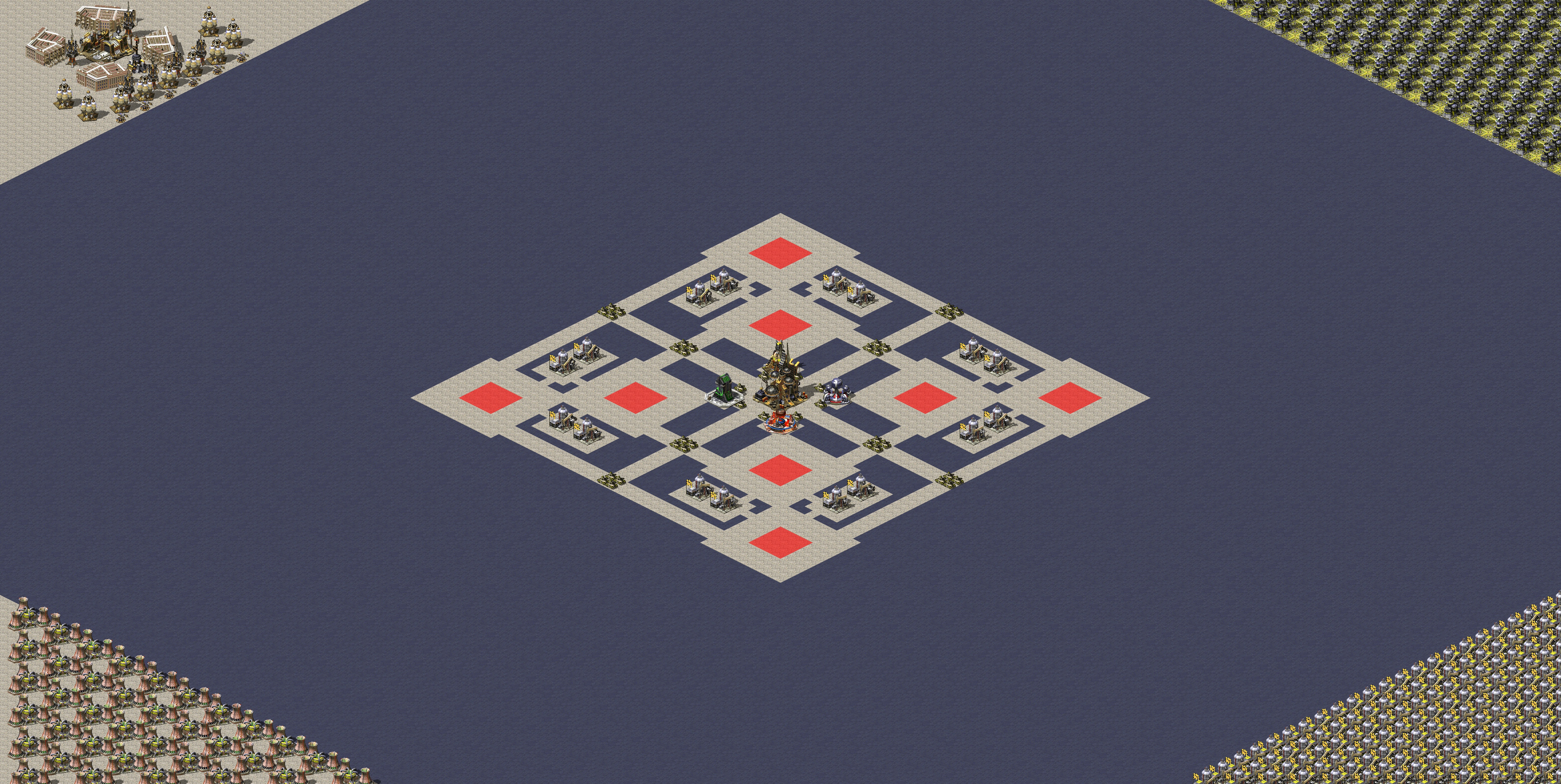 Rendered map: 2v2v2v2