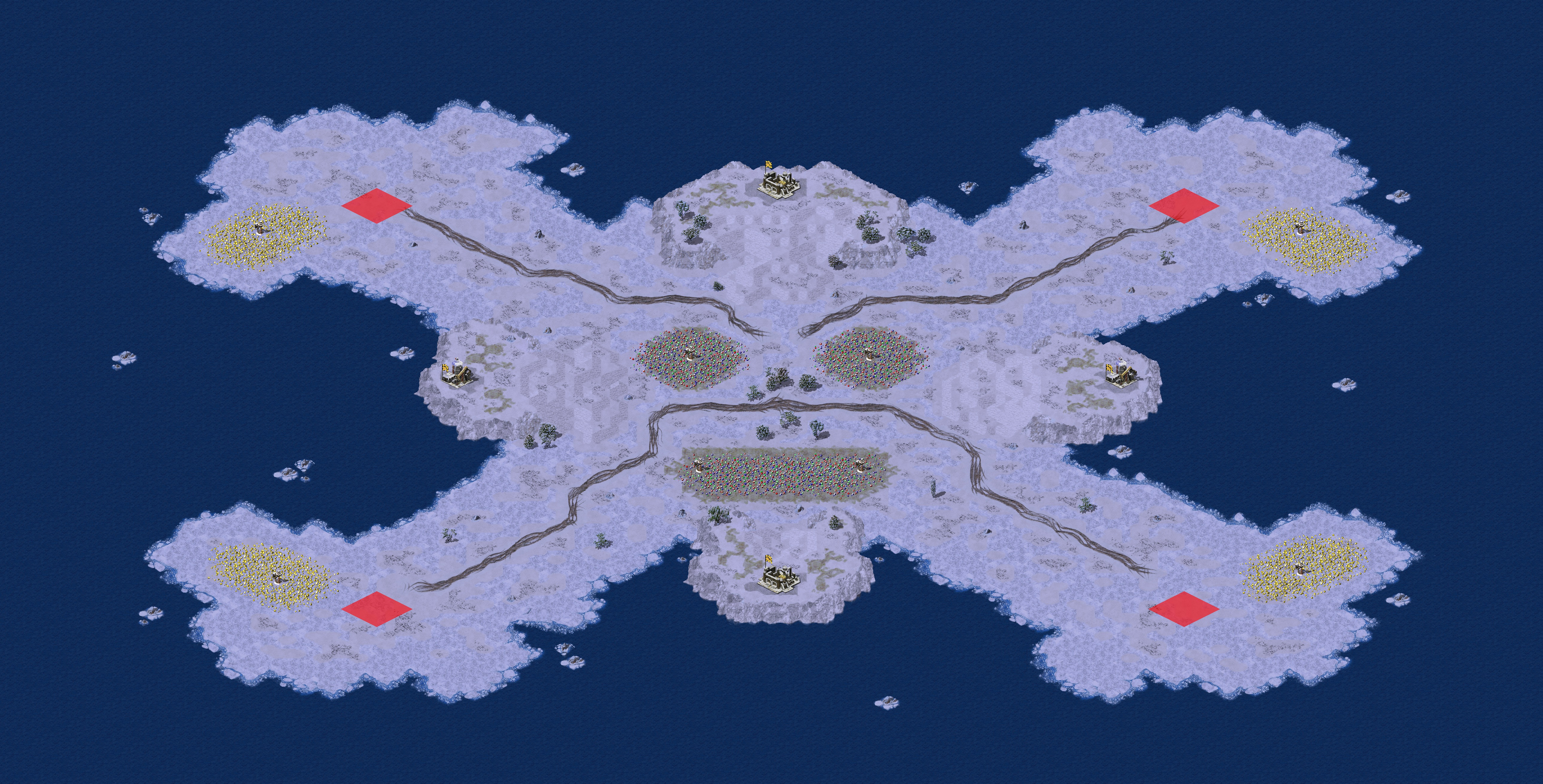 Rendered map: Face Down