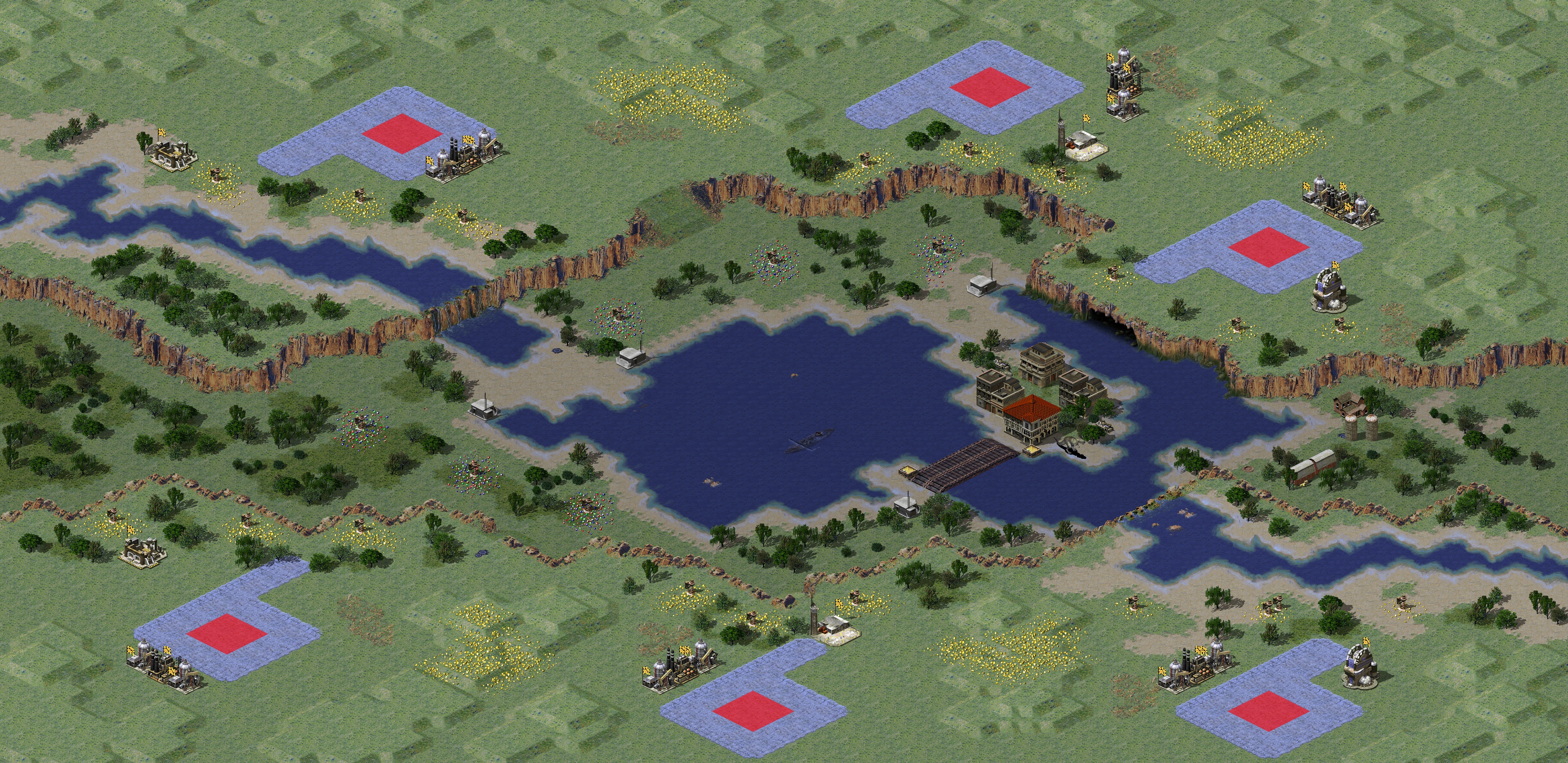Rendered map: Freedom Falls (3 vs 3)