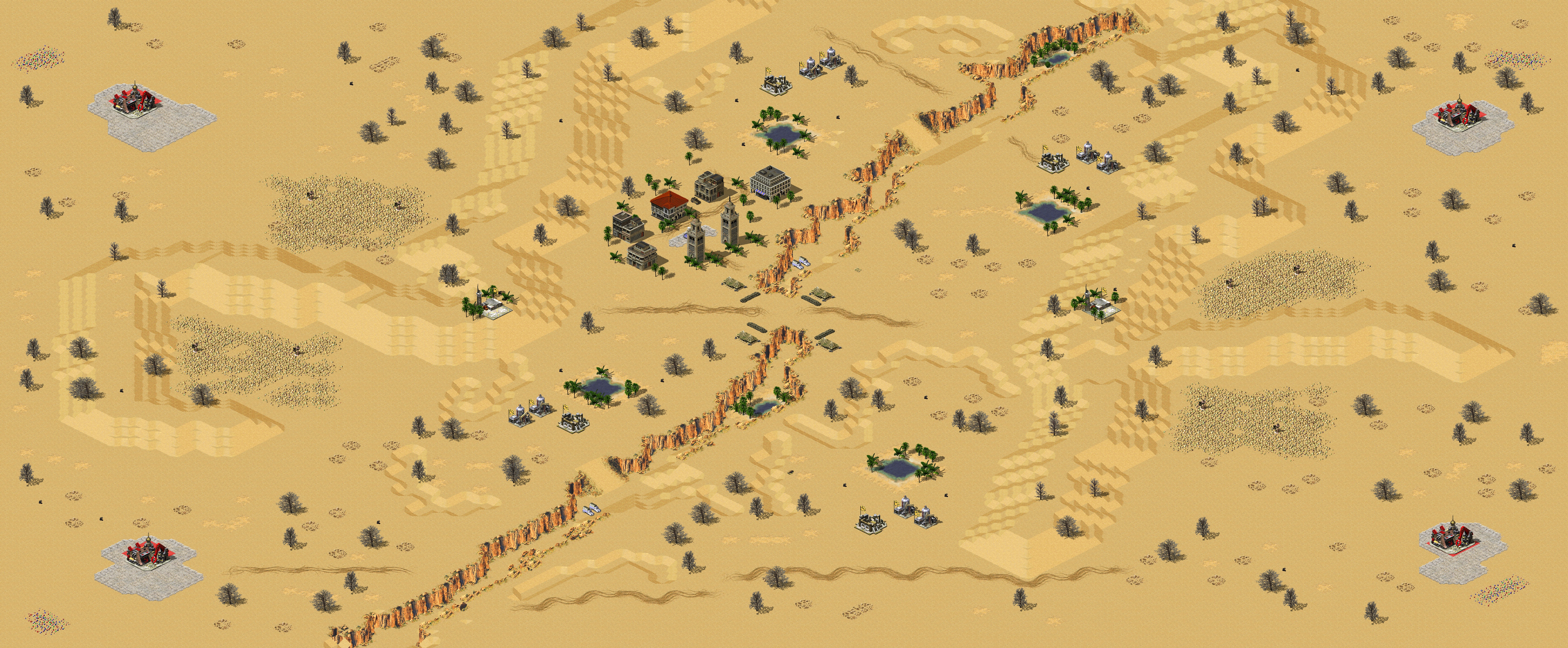 Rendered map: Mech's Desert Beta