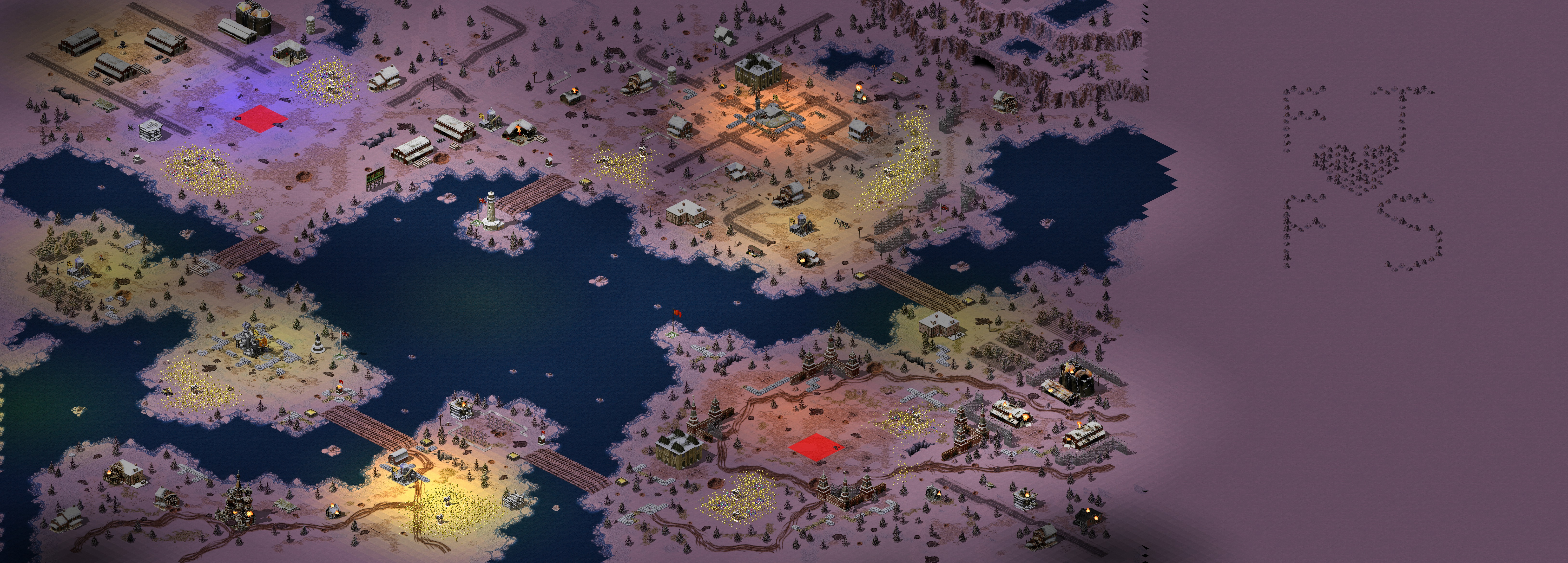 Rendered map: 赛事专用 - 长久围困（预占领）
