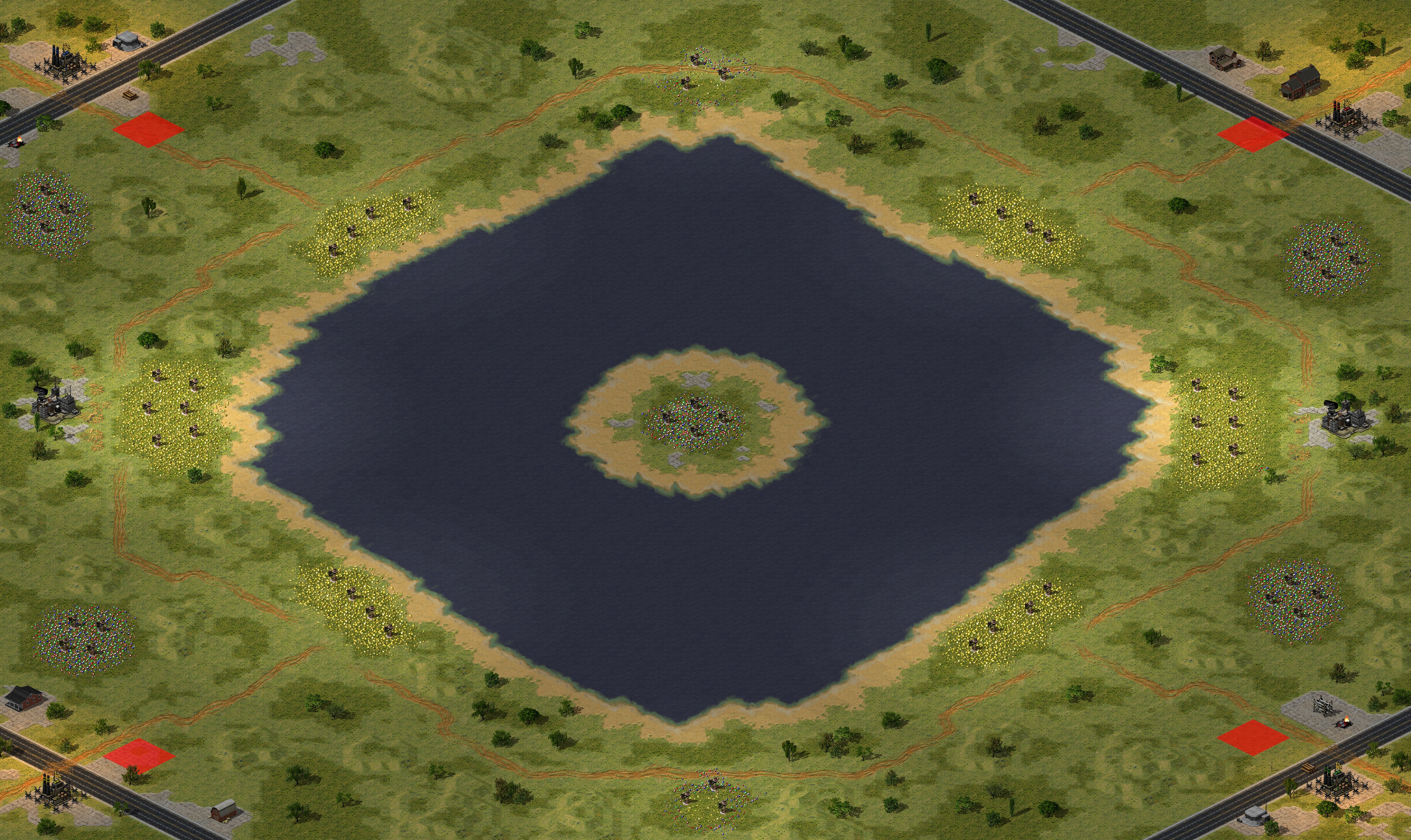 Rendered map: Survival of the Fittest LE 2v2