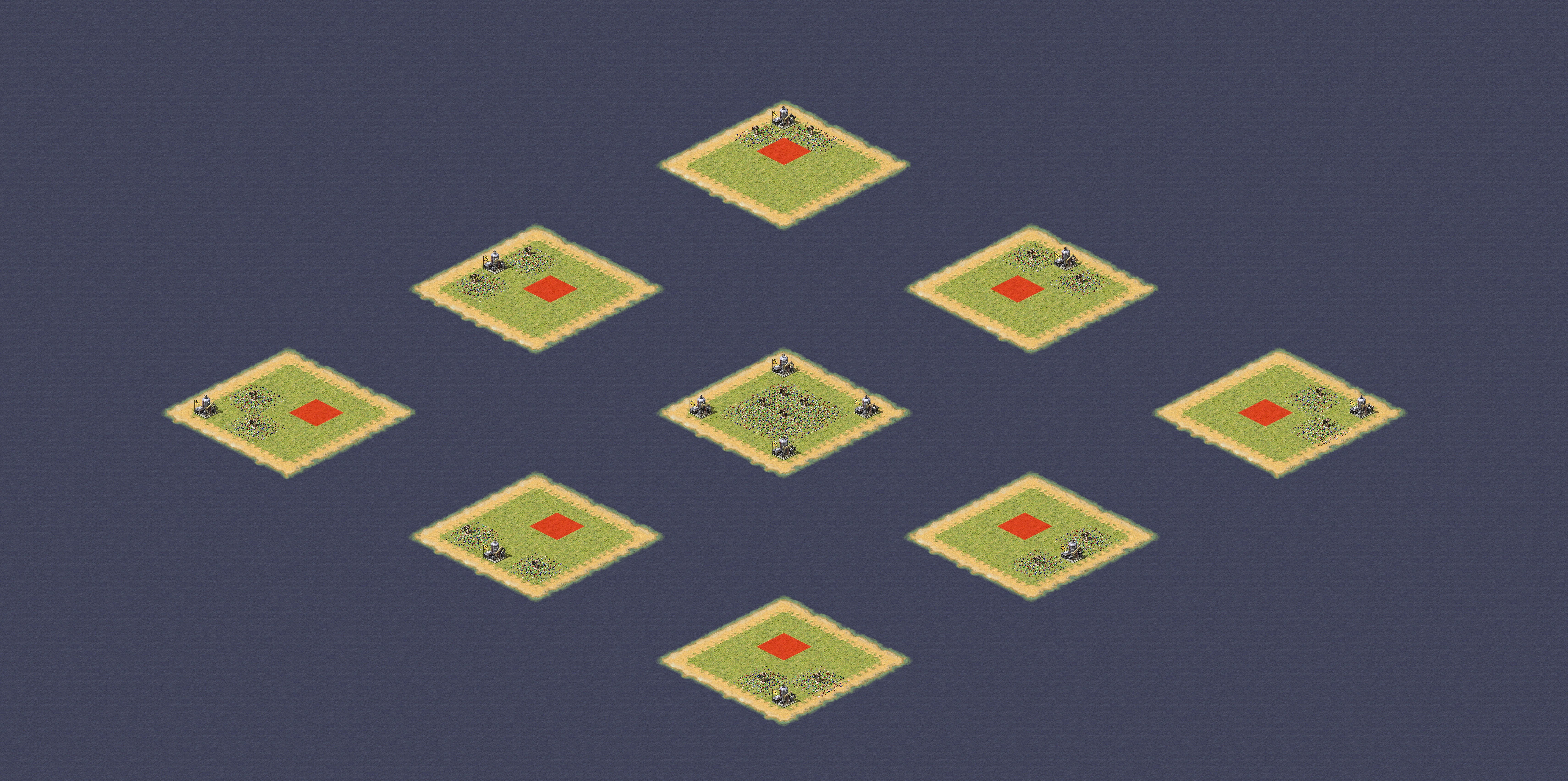 Rendered map: Nine Grid Naval Battle