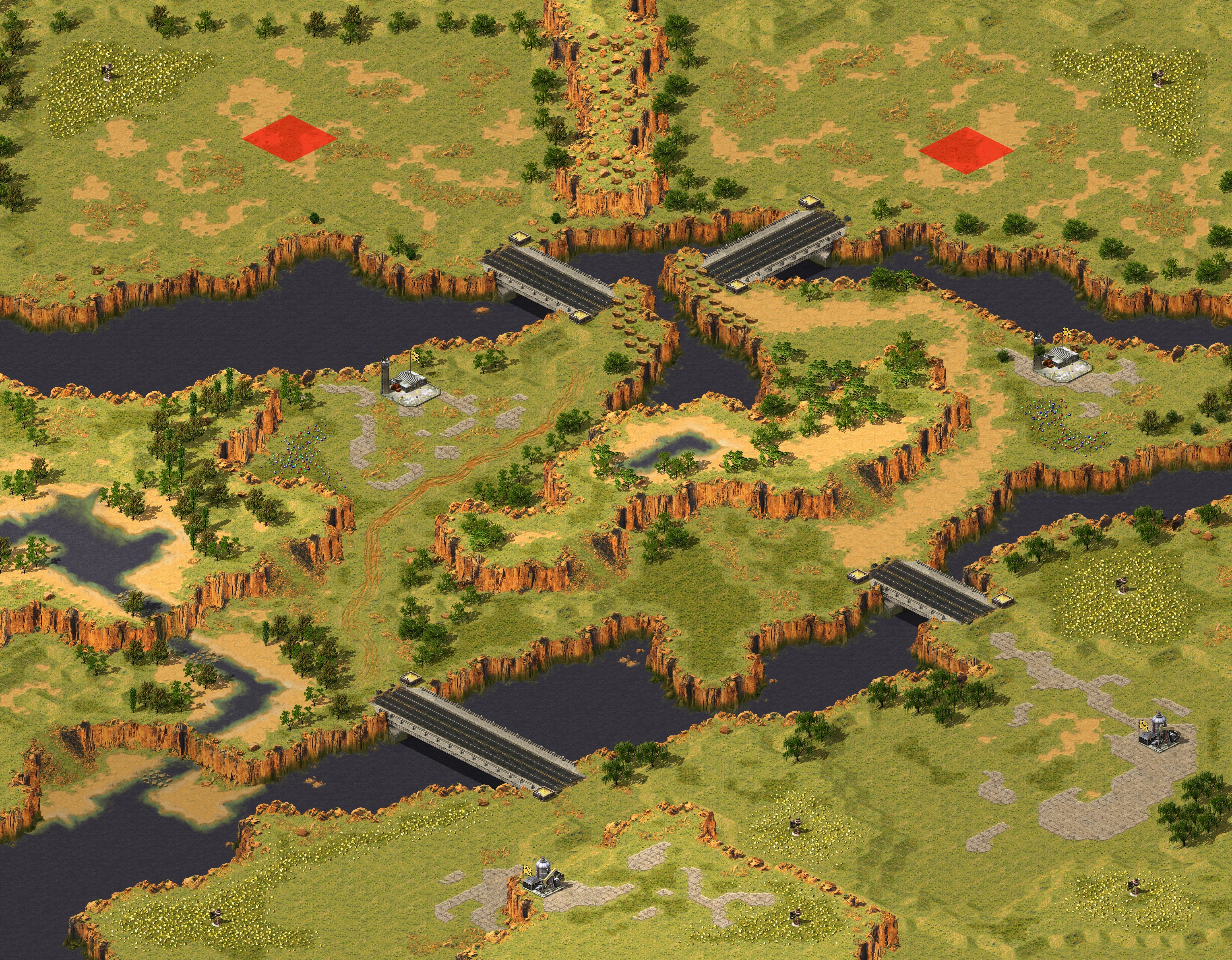 Rendered map: 新周赛-黄金国