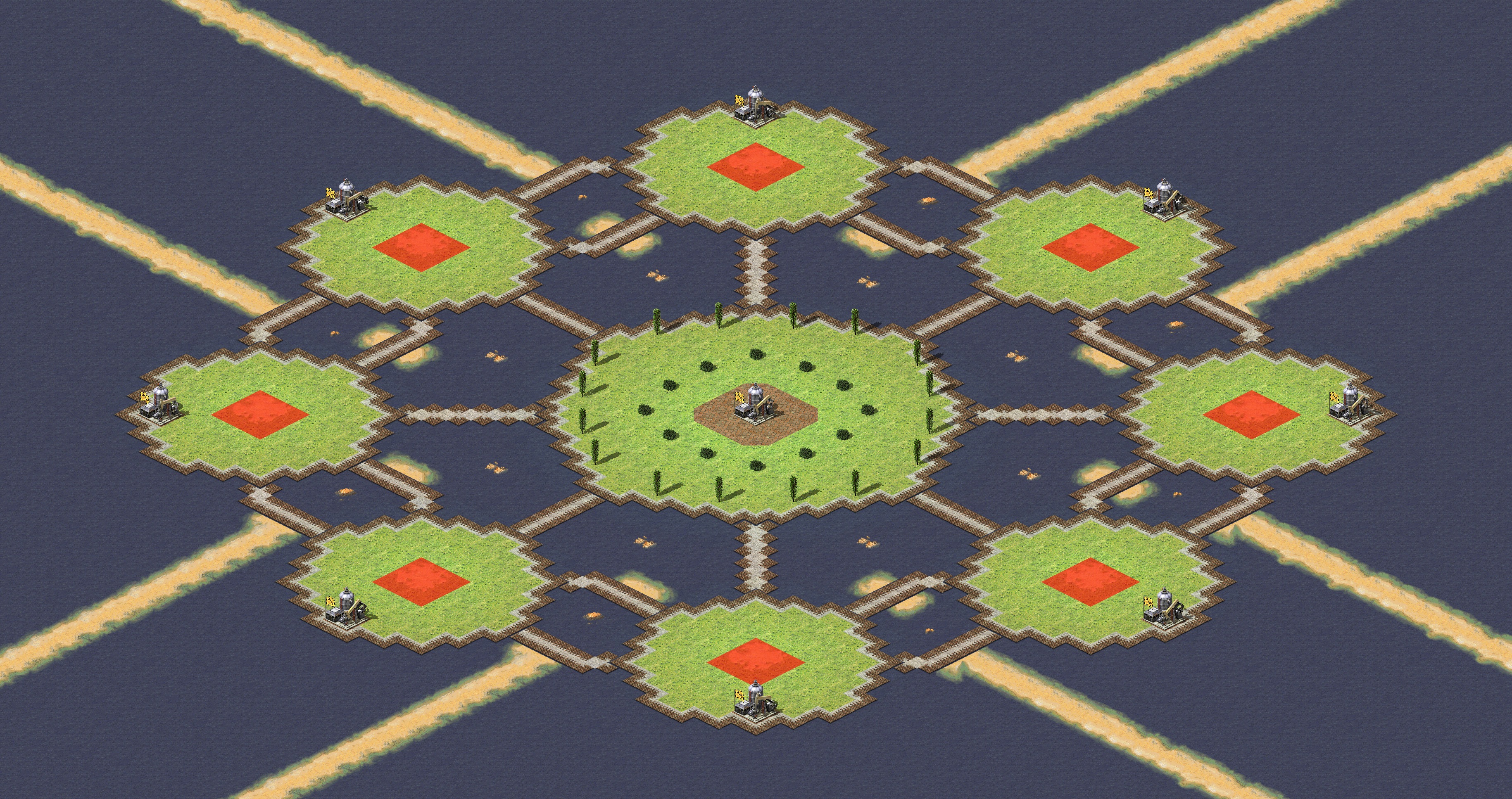 Rendered map: Everyone's Garden (Ore & Oil)