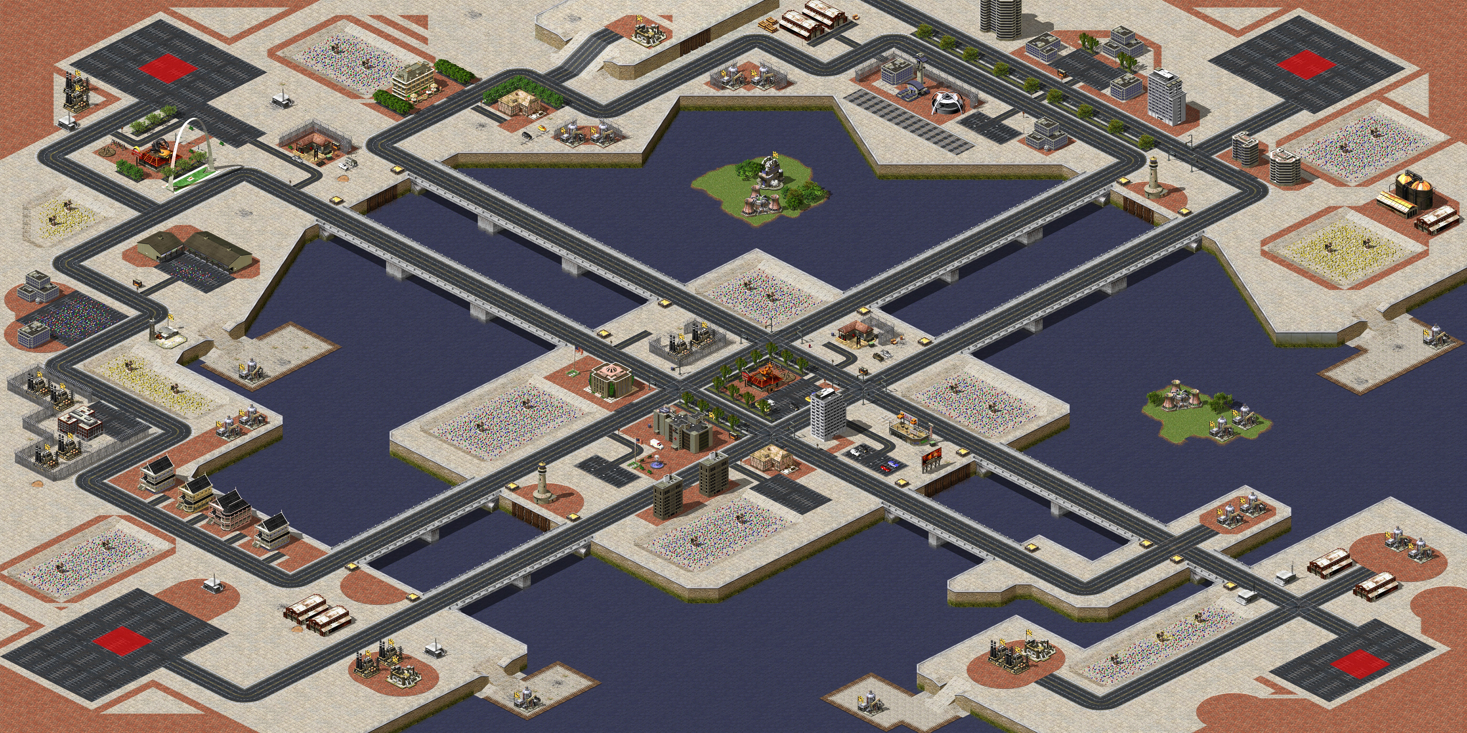 Rendered map: Asphalt Harbor[Lion]