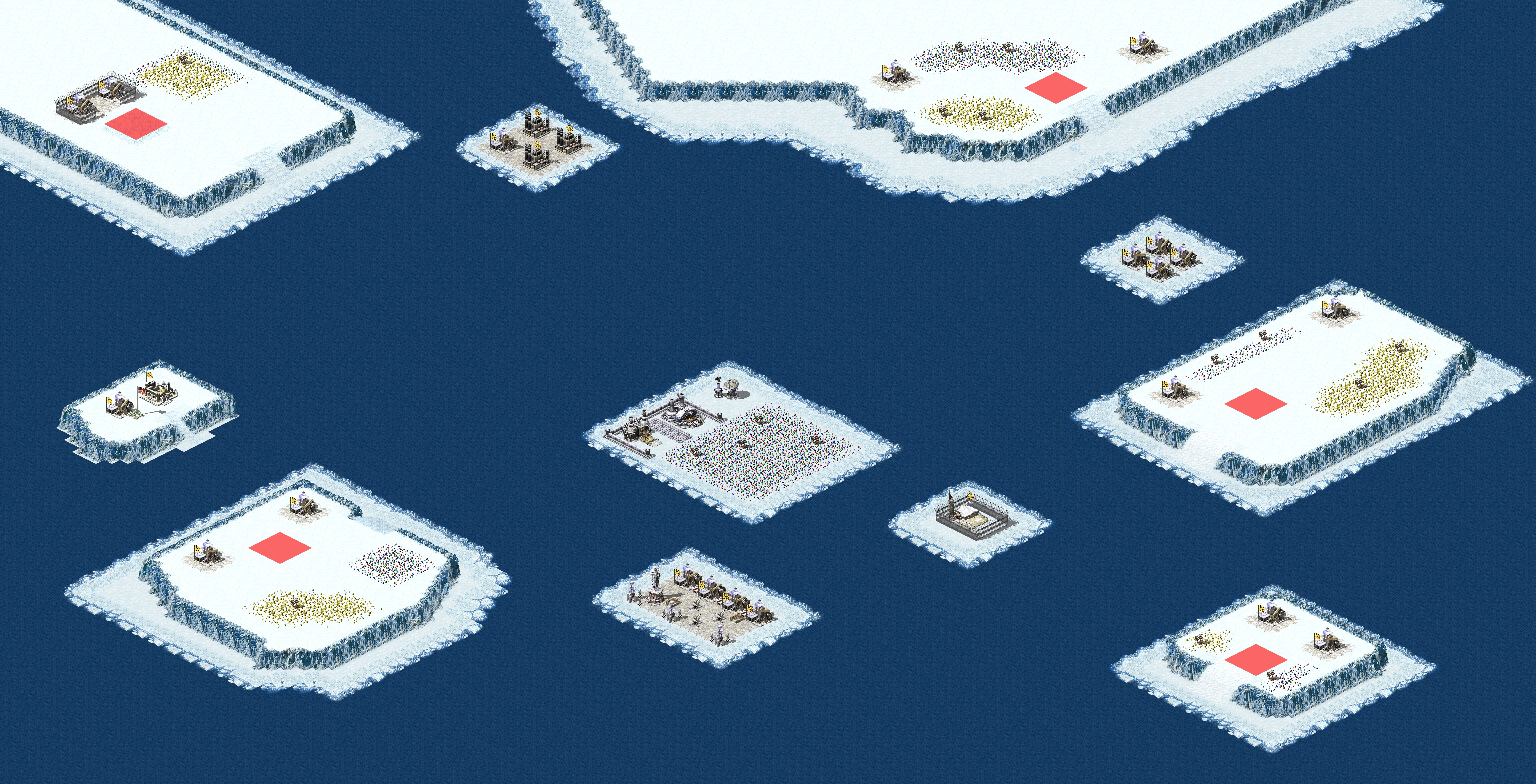 Rendered map: Frozen Ocean