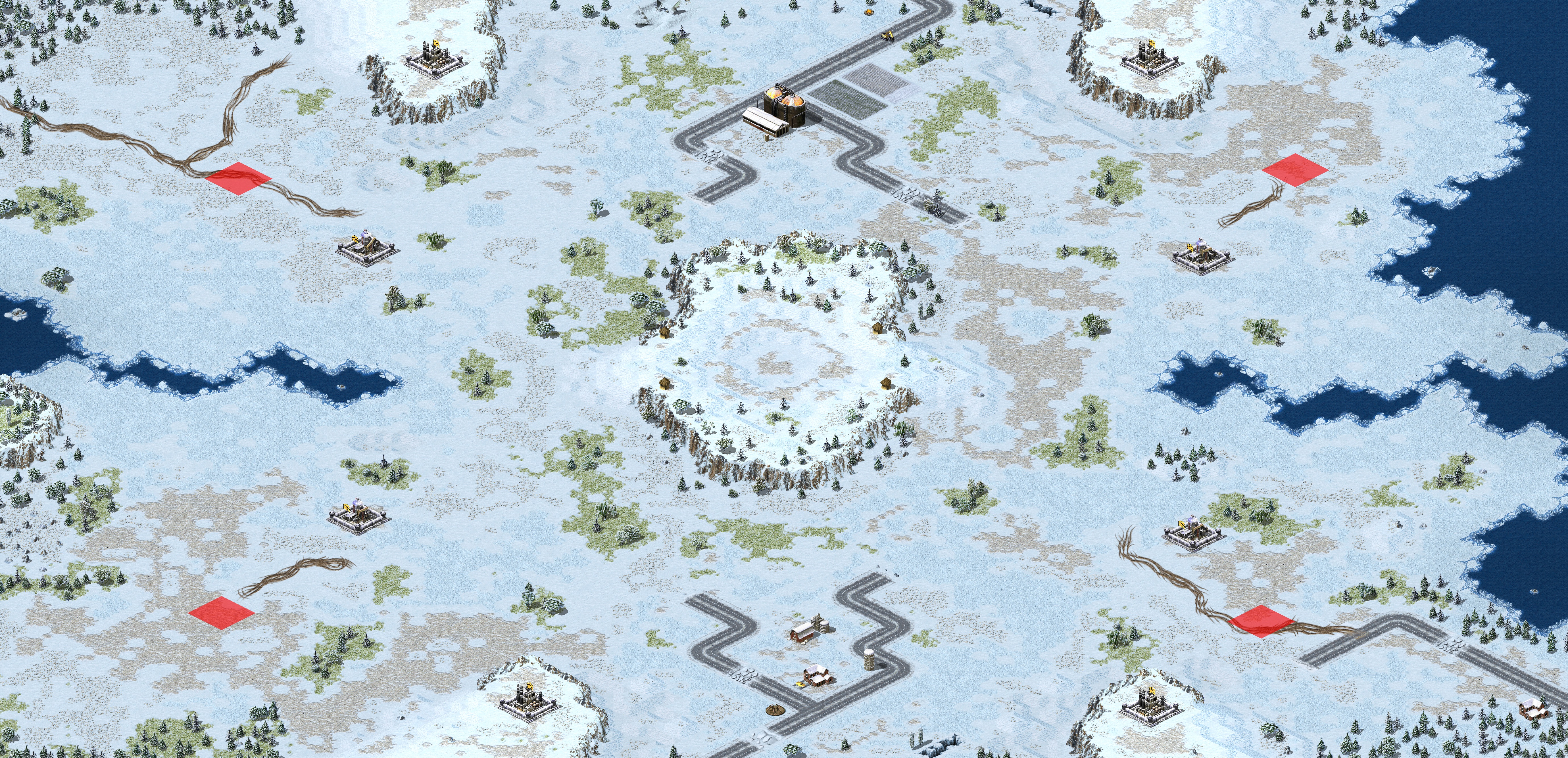 Rendered map: Stronghold 2v2