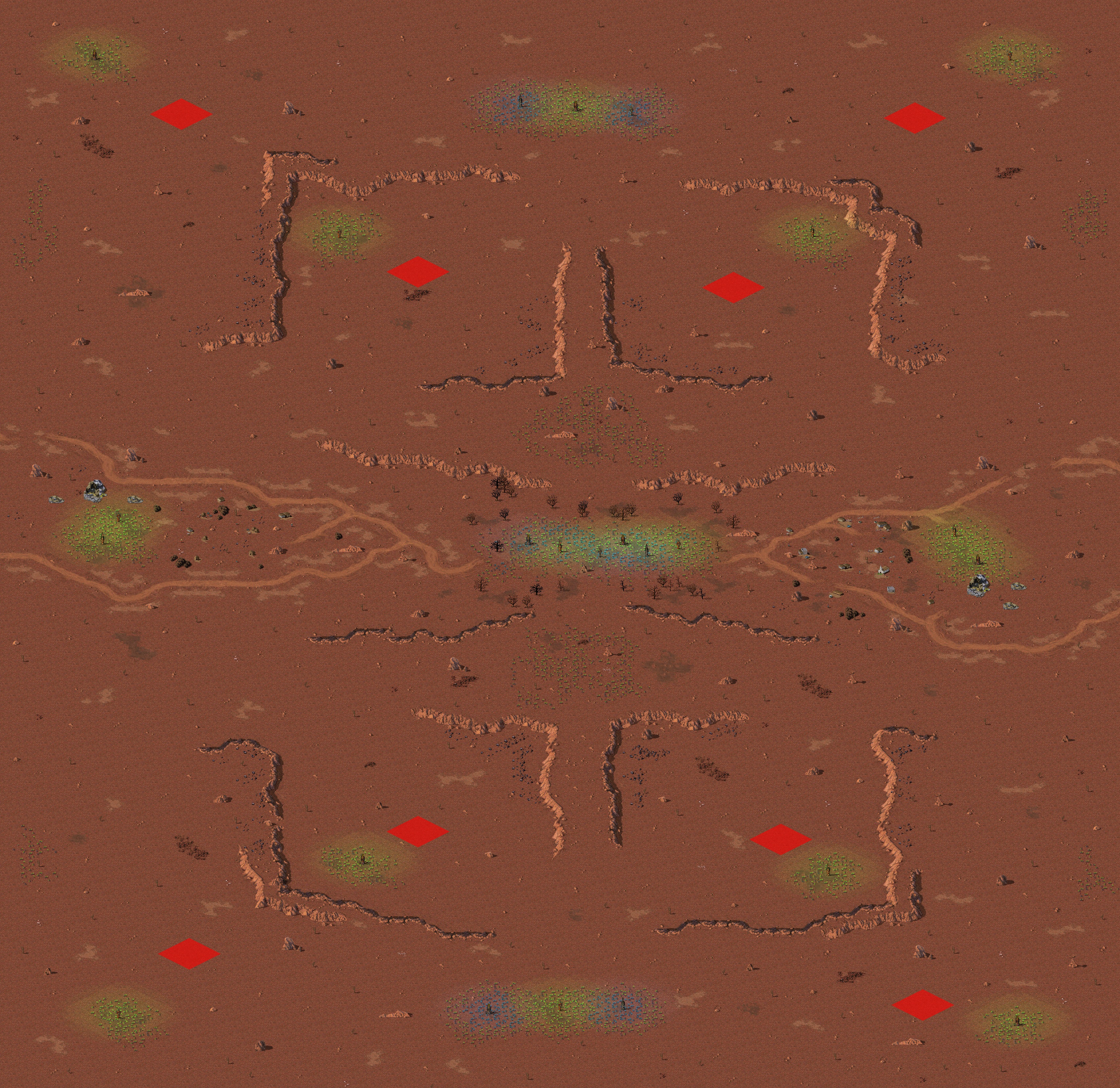 Rendered map: Death Valley