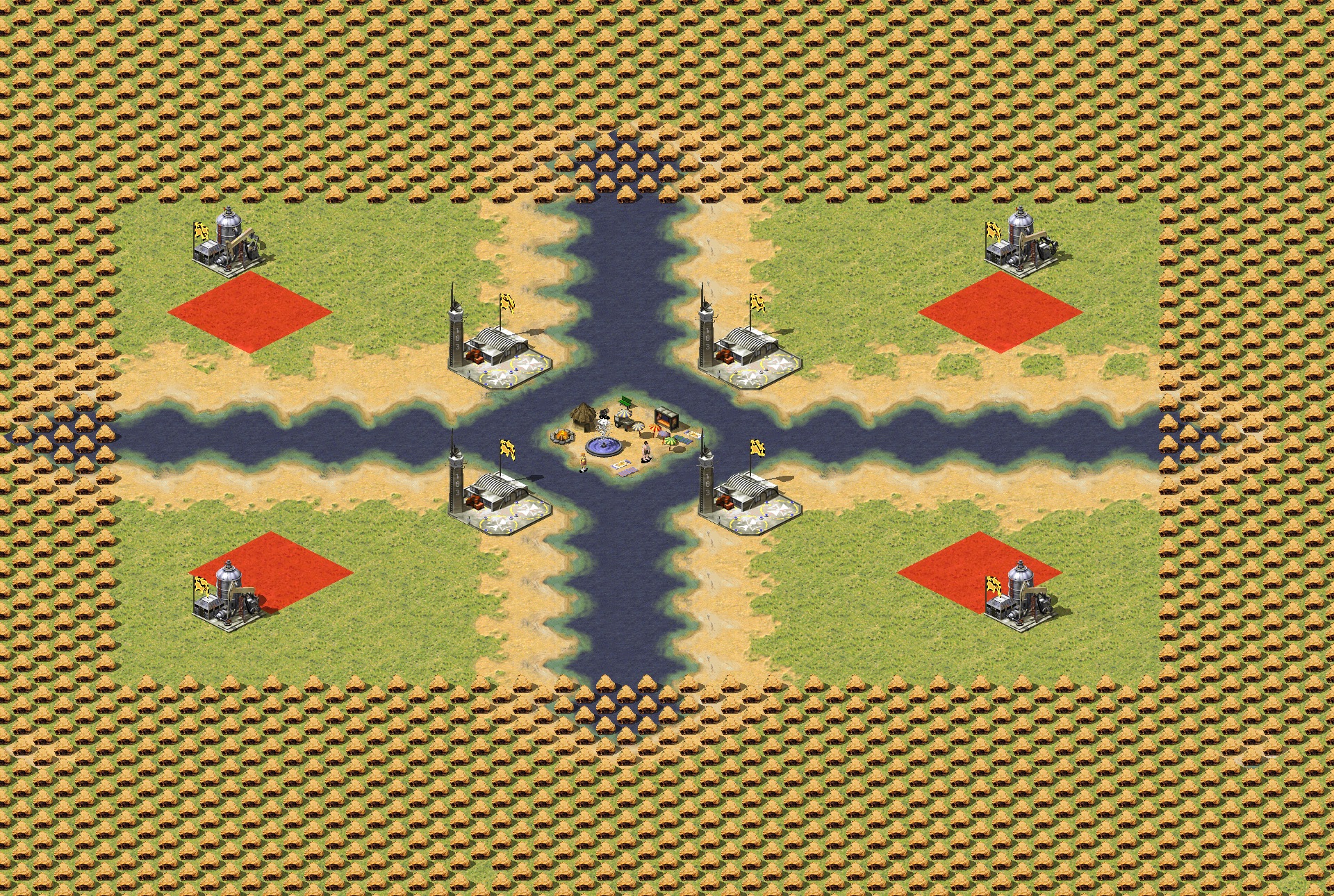 Rendered map: Funny big map 4x (actually funny this time)