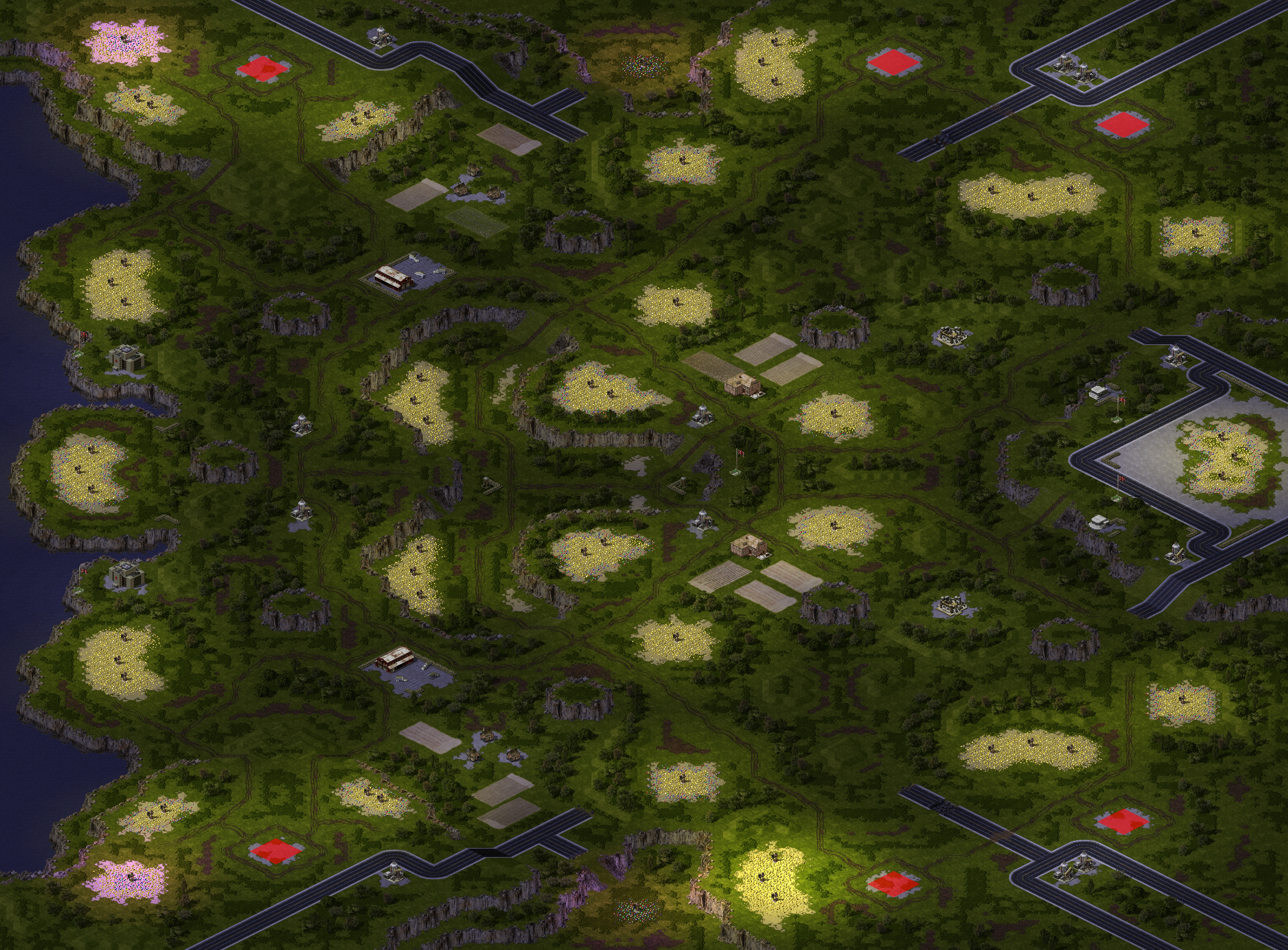 Rendered map: Shrouded Canyons