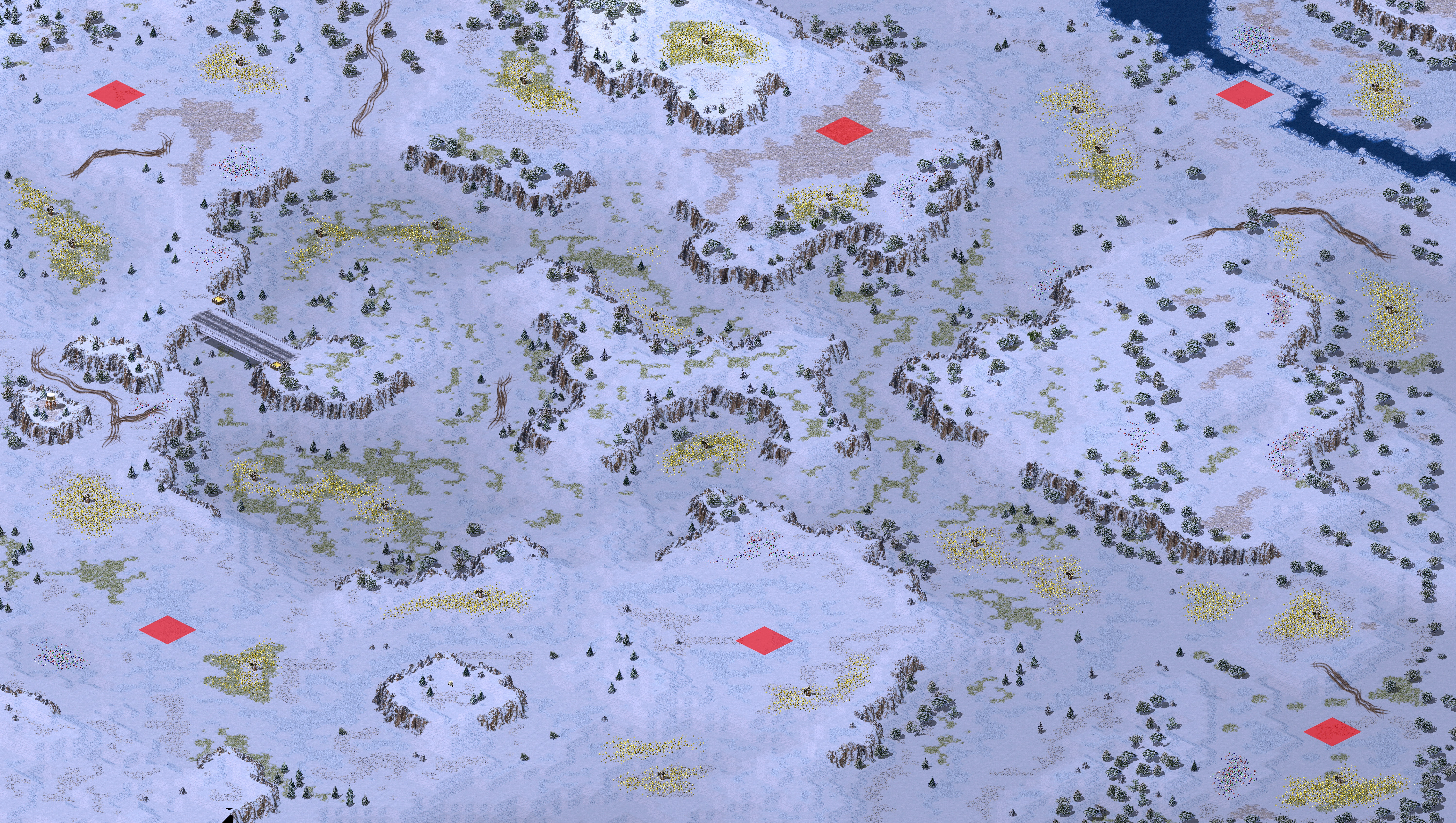 Rendered map: Caverns of Siberia (3v3)