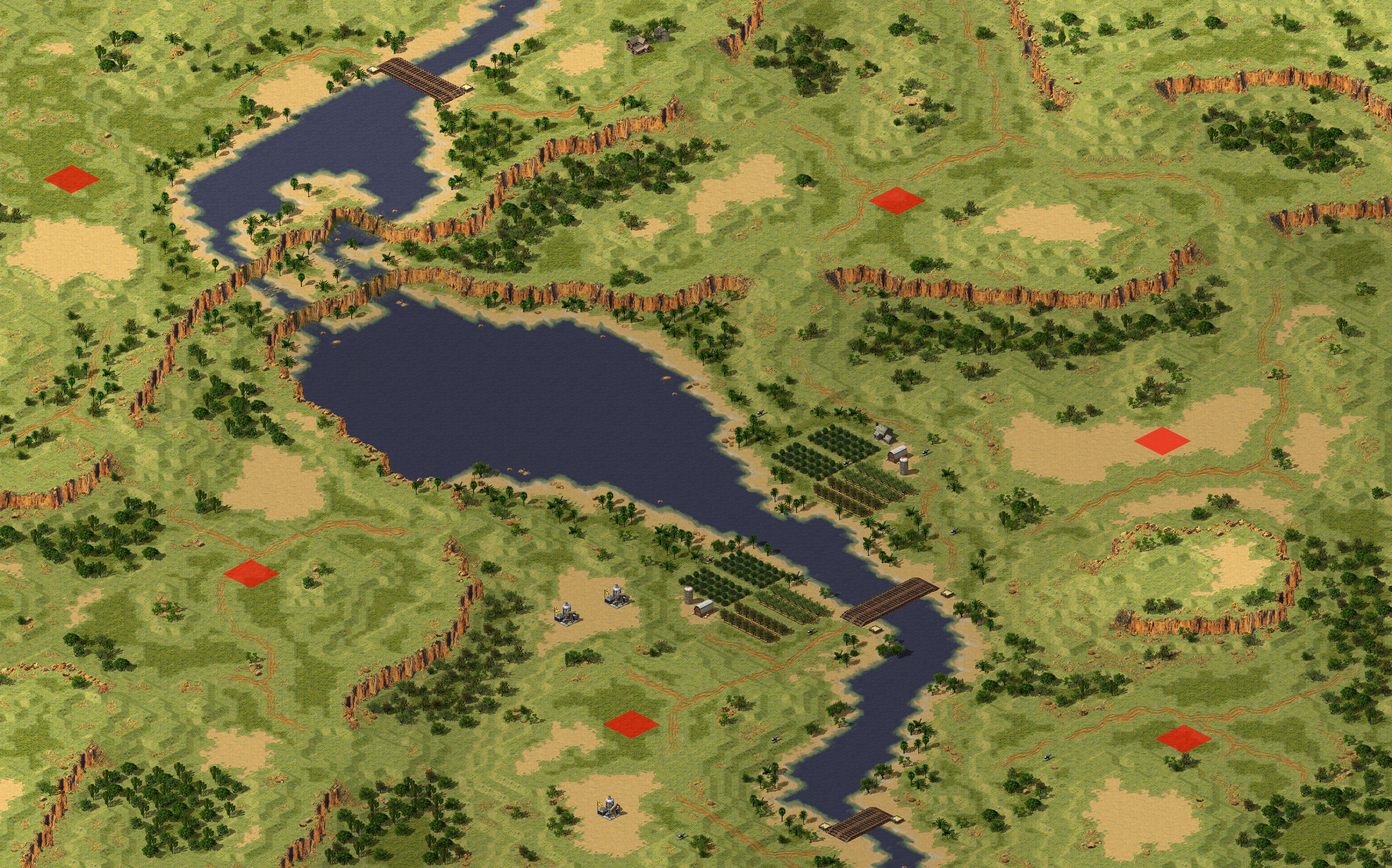 Rendered map: Malibu Cliffs (Megawealth)