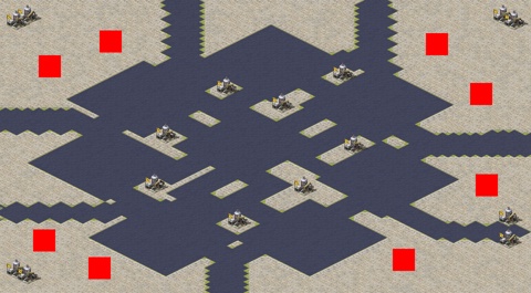 Rendered preview of Familiar Naval Battle (2v2v2v2)