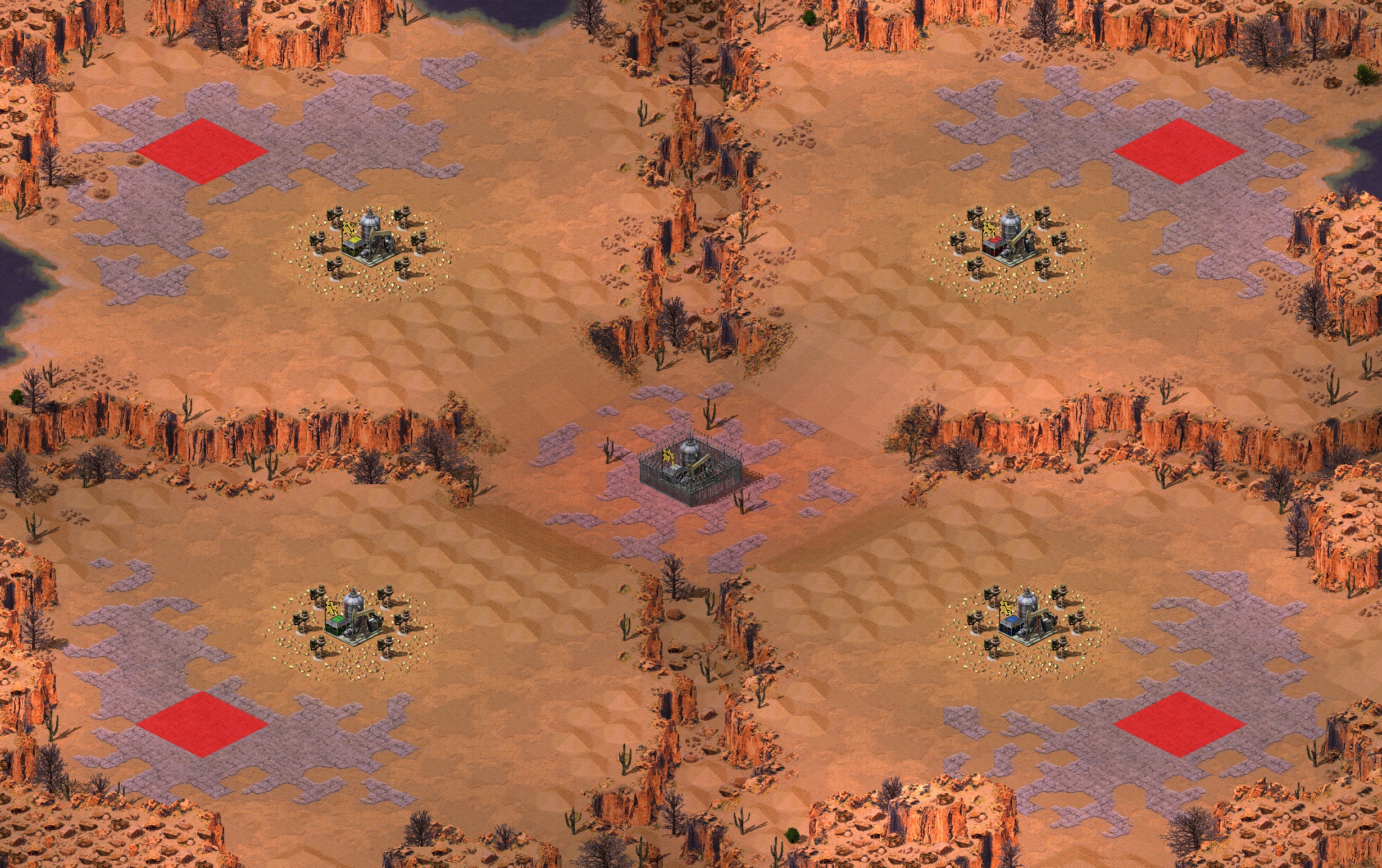 Rendered map: Oil Valley v1.10 - (Oil In Center) (4)