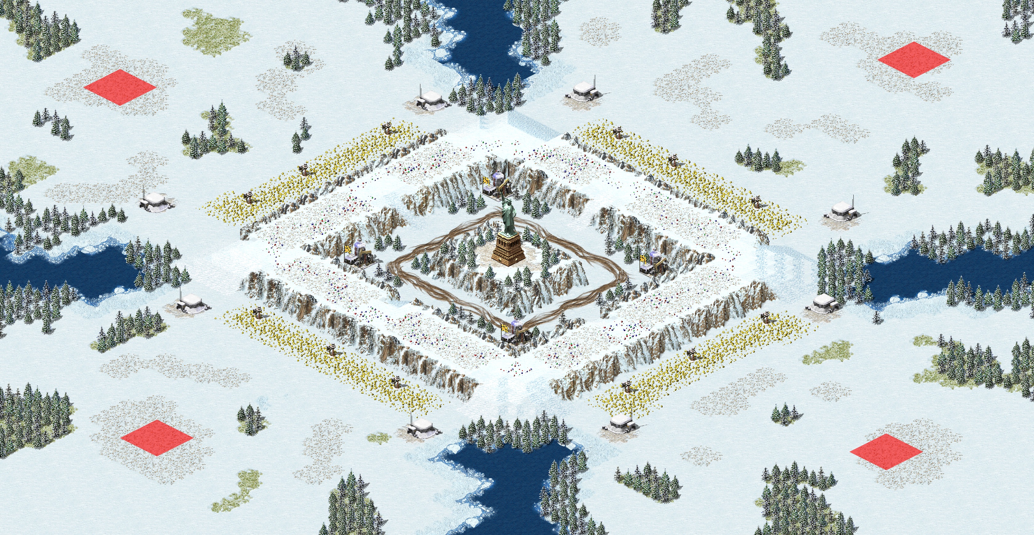Rendered map: Angel of the North