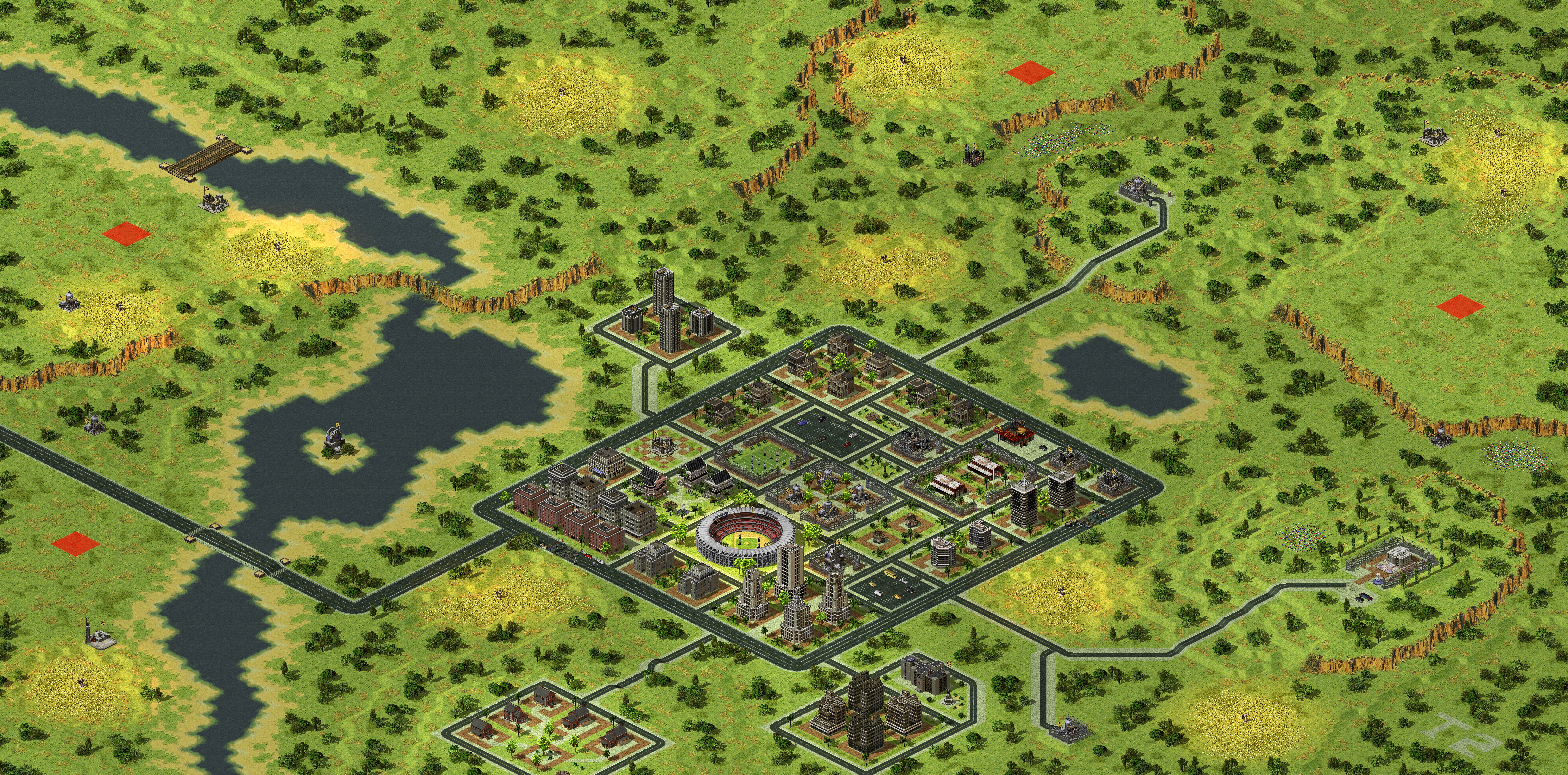 Rendered map: 新增益-城郊森林