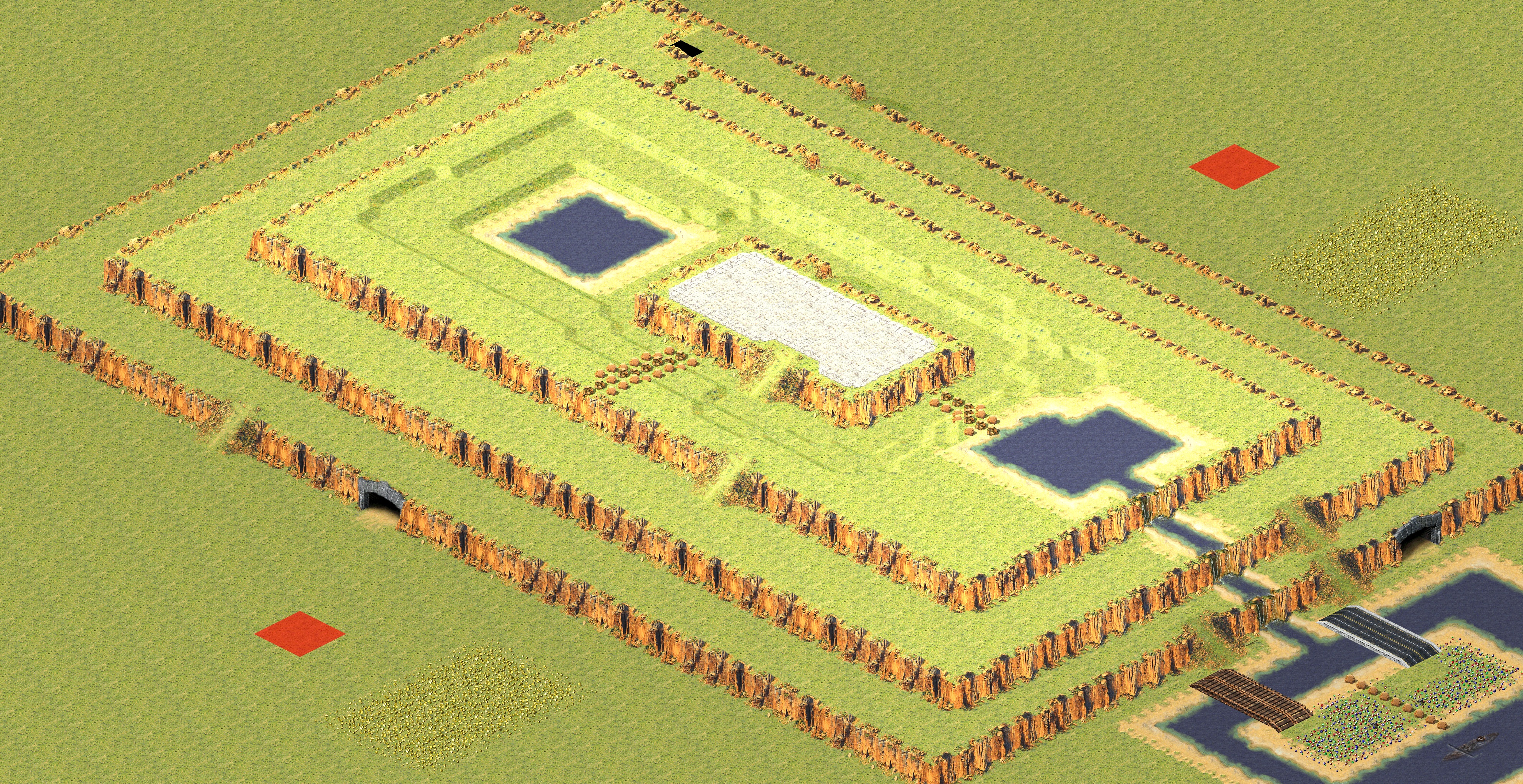 Rendered map: Mountain Peak Lake