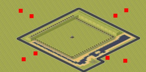 Rendered preview of Mountain and Water 2v2v2v2 (Ring Mine 1)