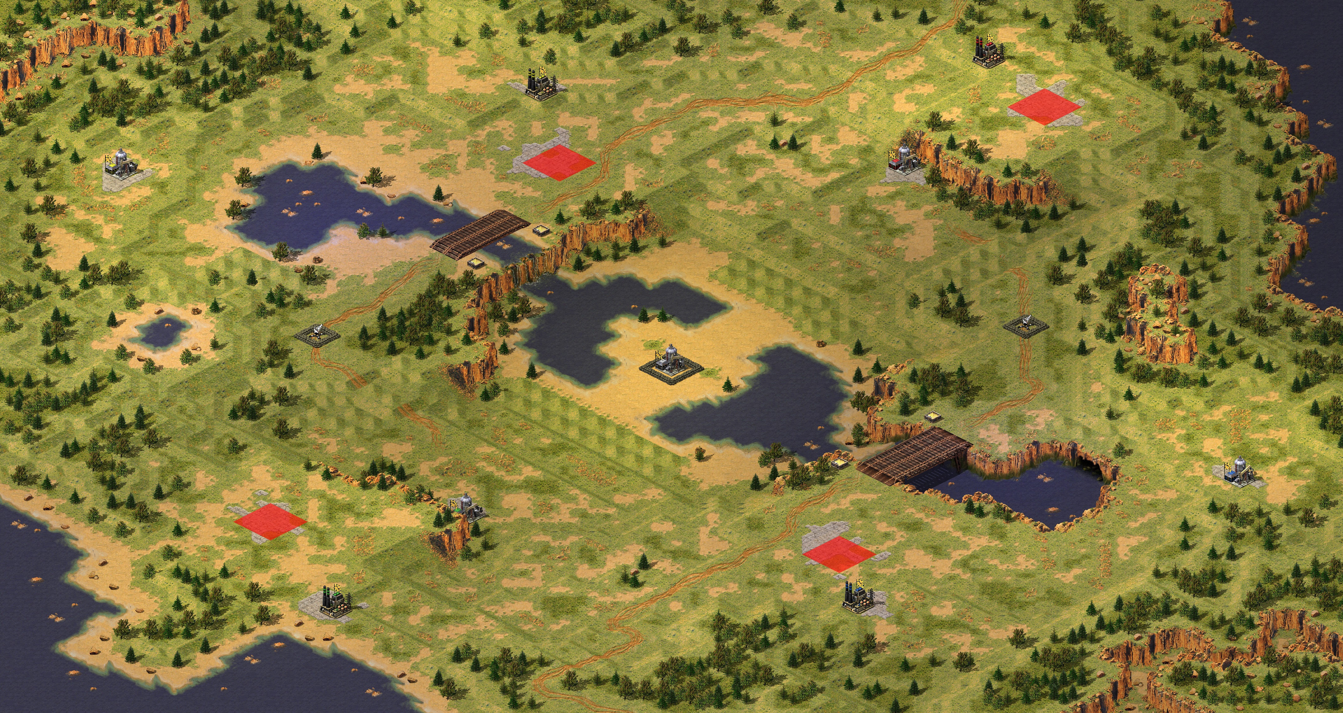 Rendered map: Split Level