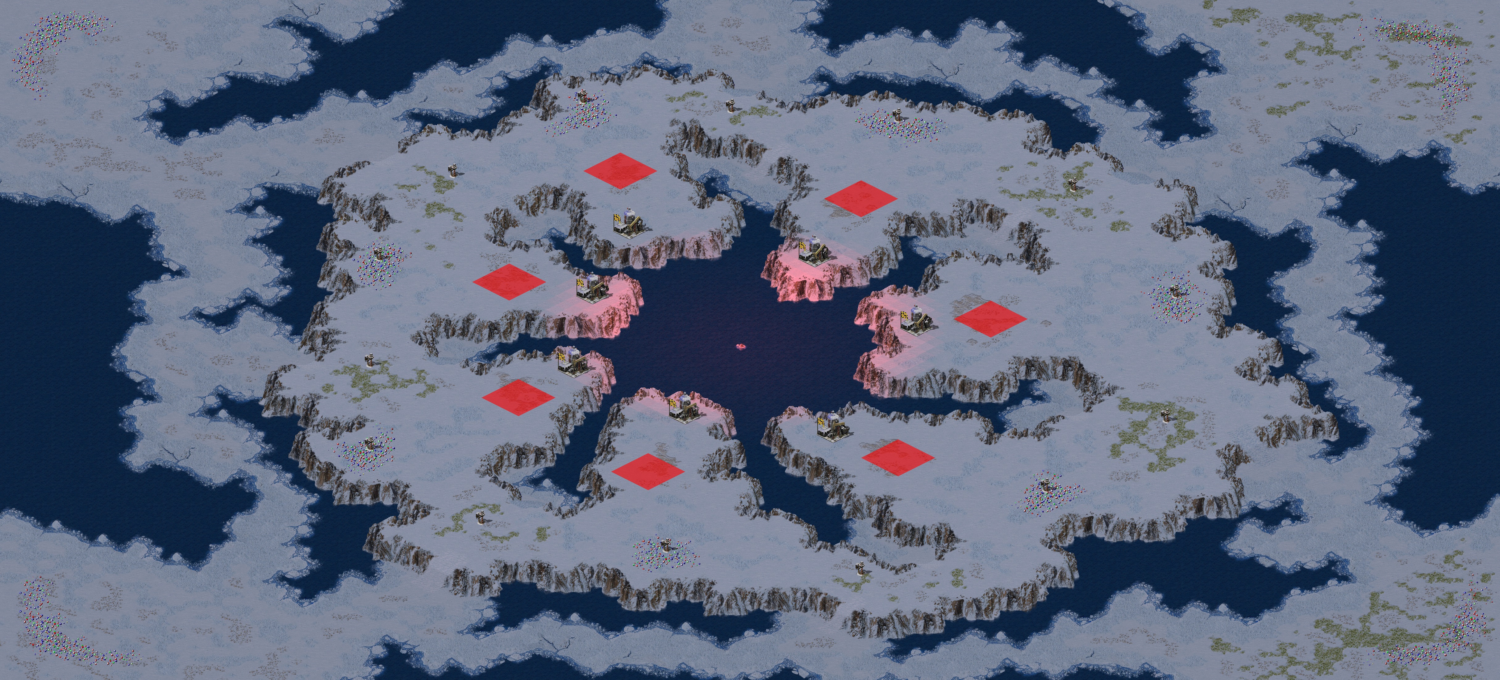 Rendered map: cliff