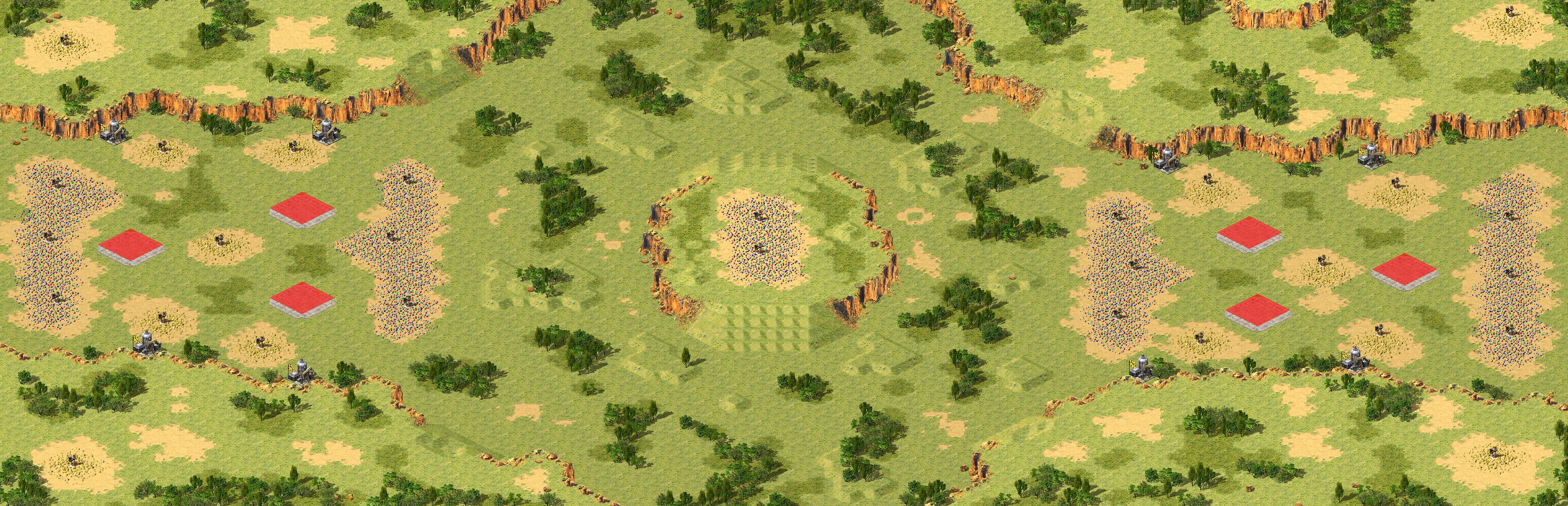 Rendered map: Offense Defense 3v3