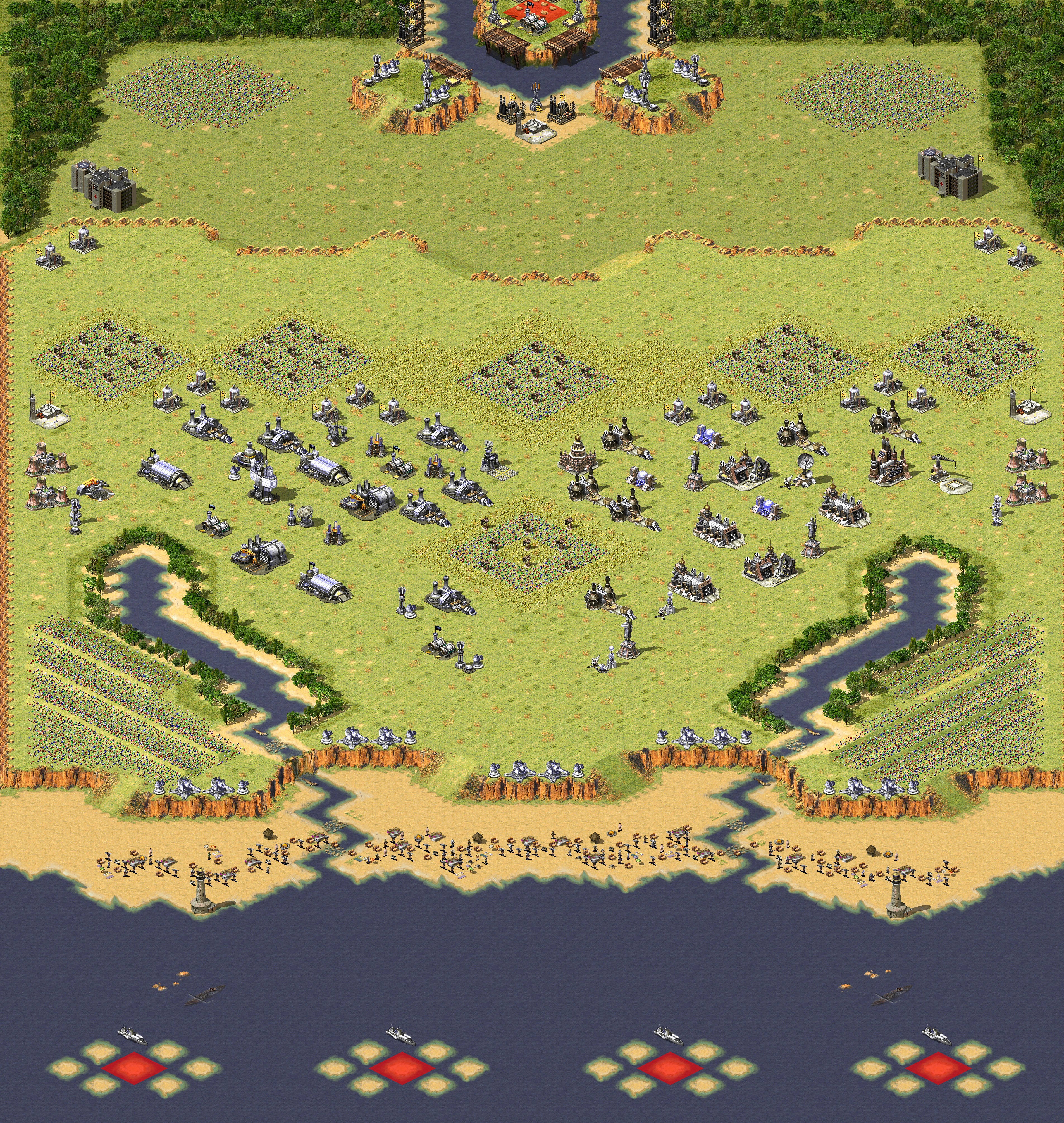 Rendered map: LandRush2P.Survival By:Dctanxman