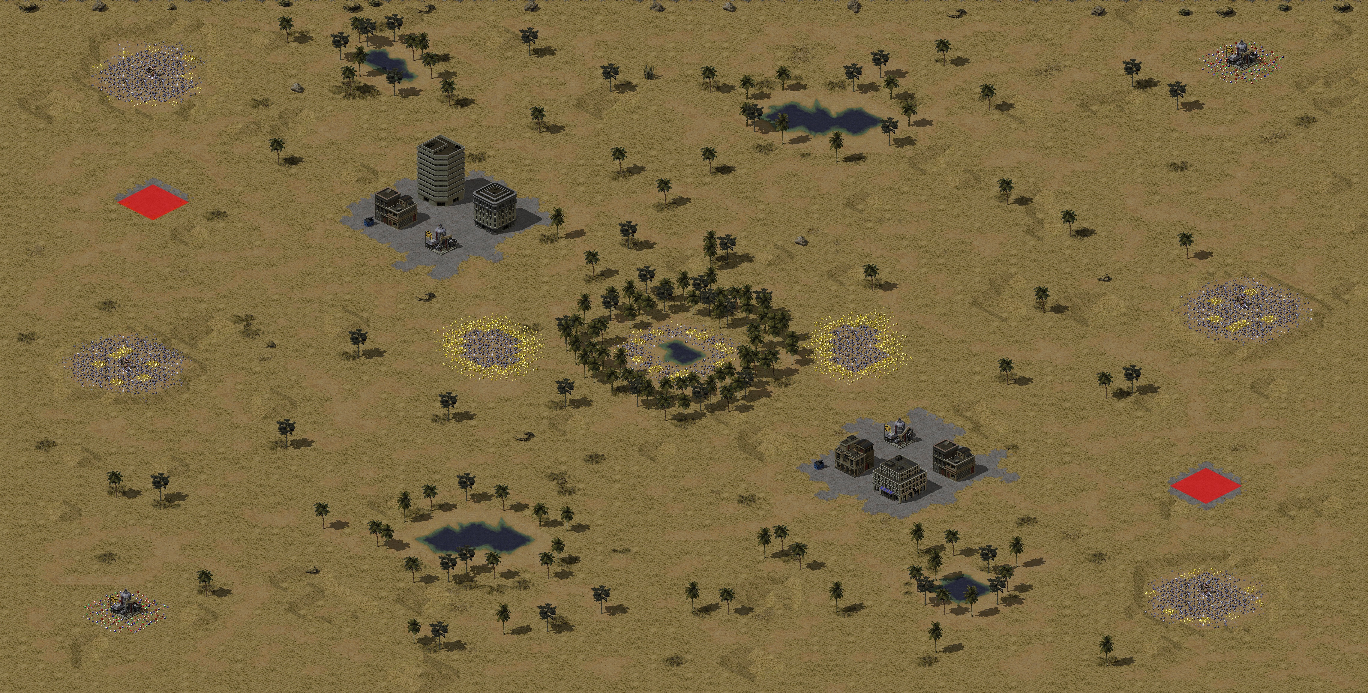 Rendered map: Desrt parade
