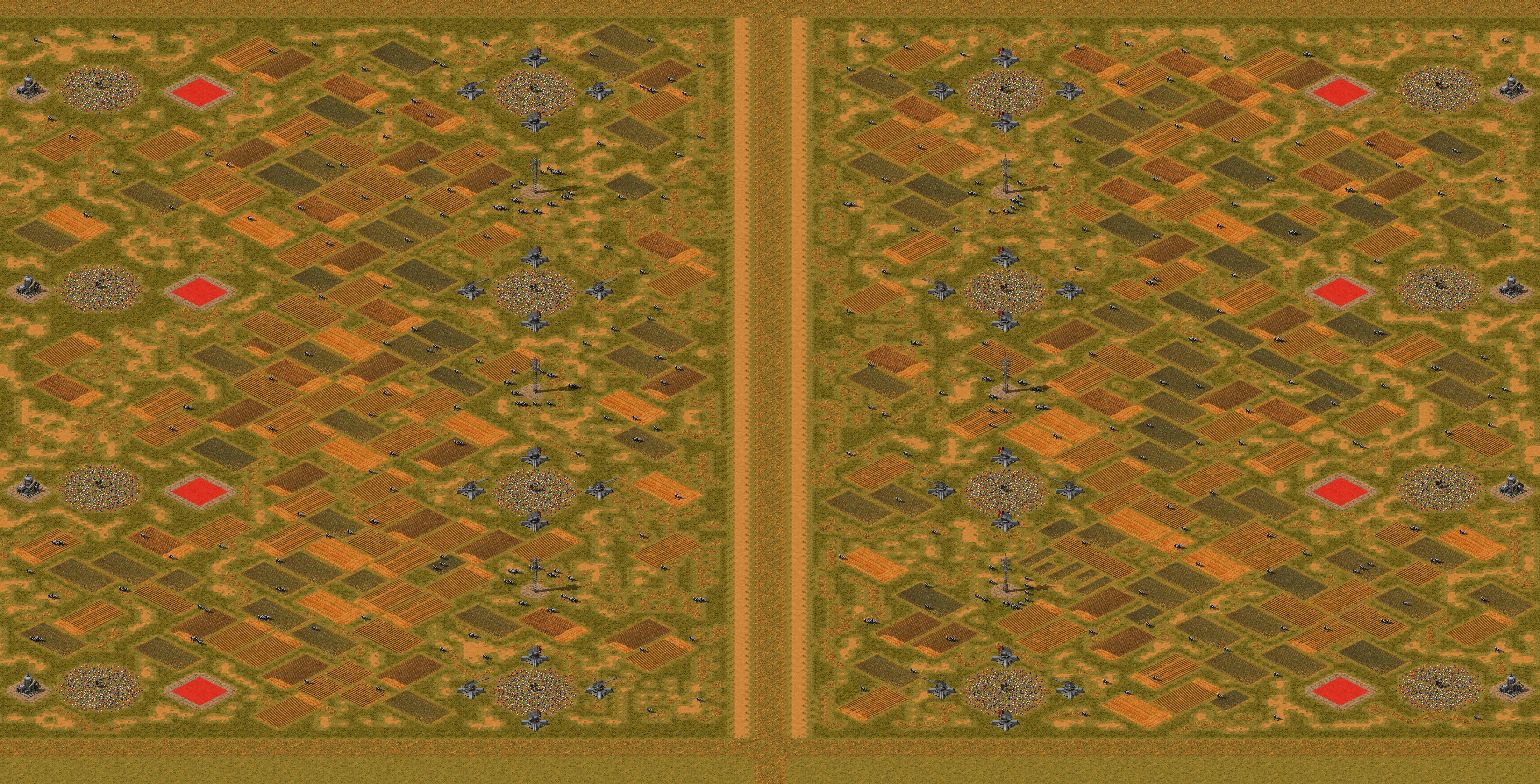 Rendered map: Cowfields