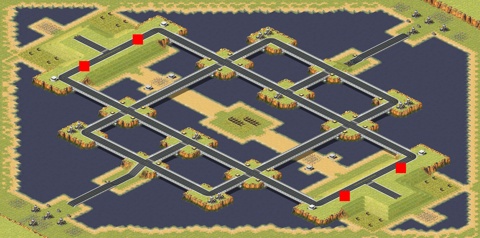 Rendered preview of Wide Road 2v2