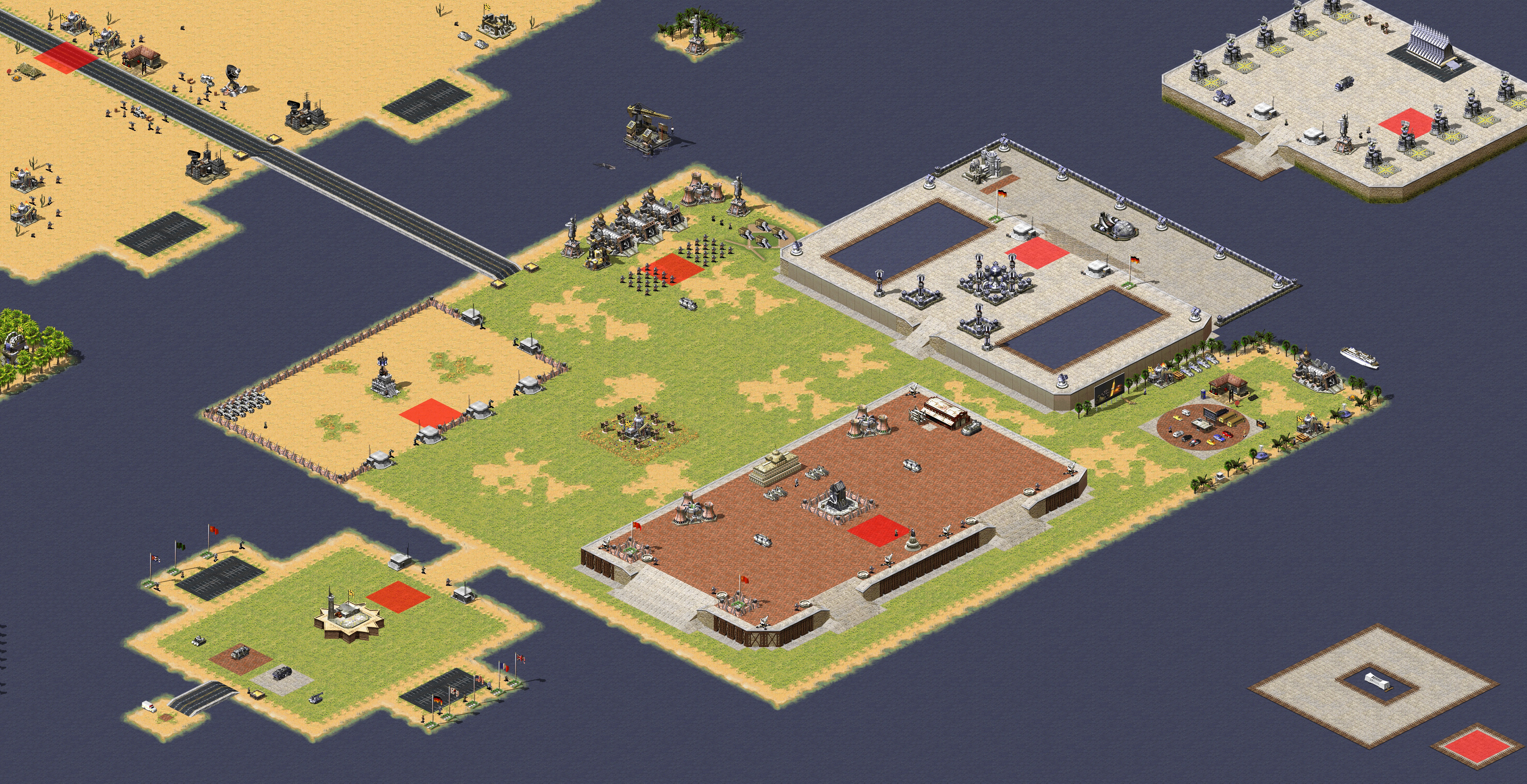 Rendered map: Unfair Patch 6 (2v2v2v2)