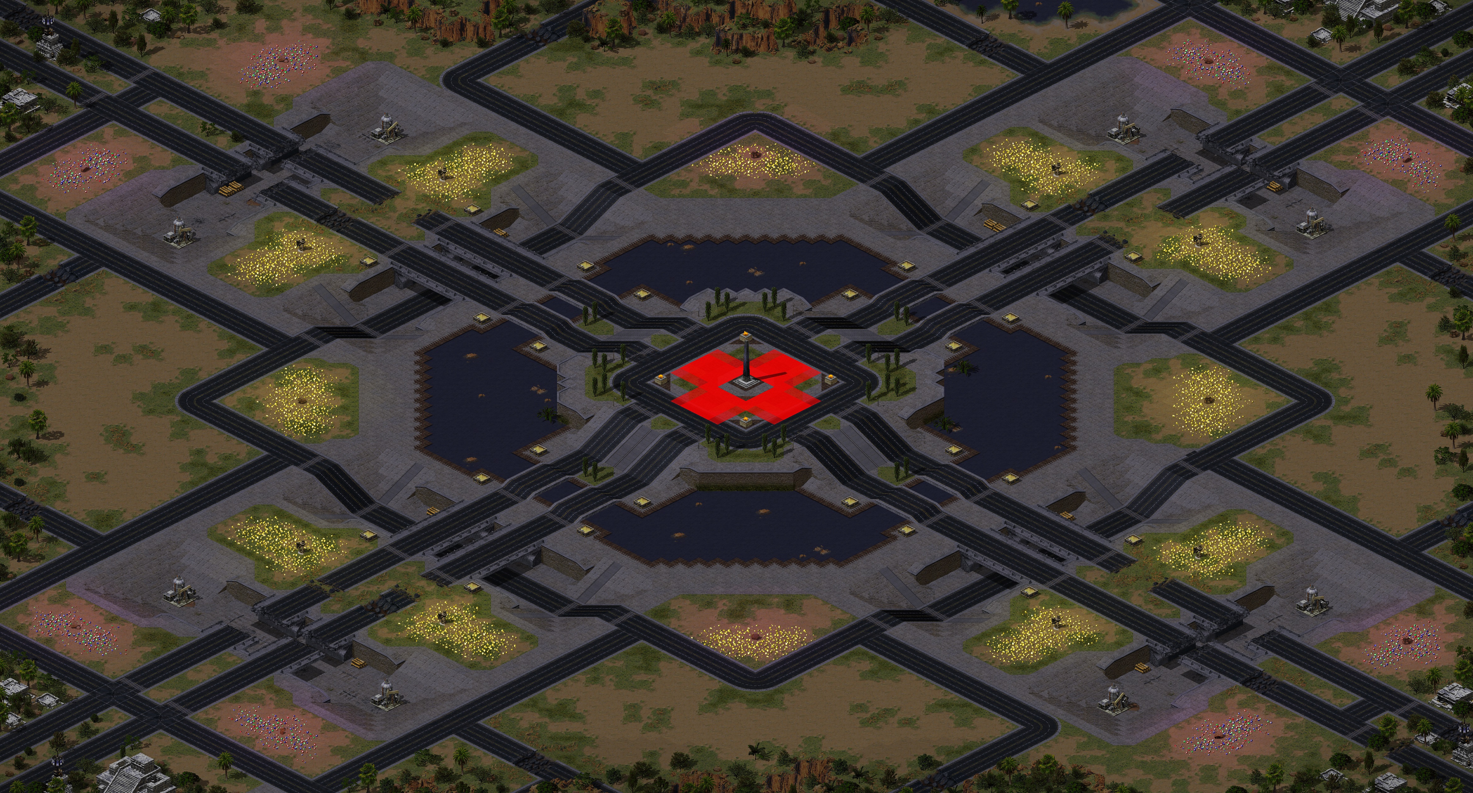 Rendered map: Deadtown, Cityville
