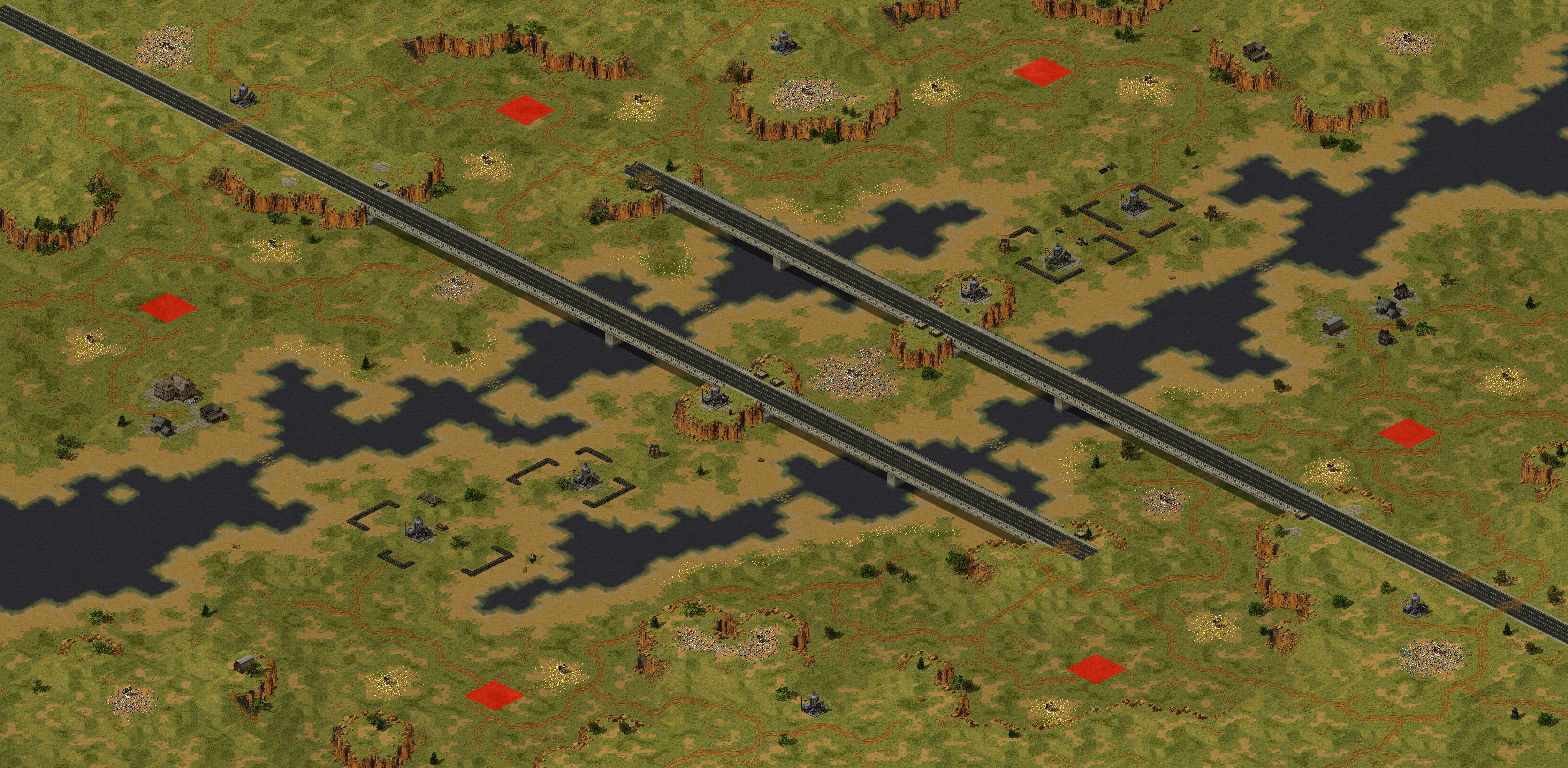 Rendered map: 修桥