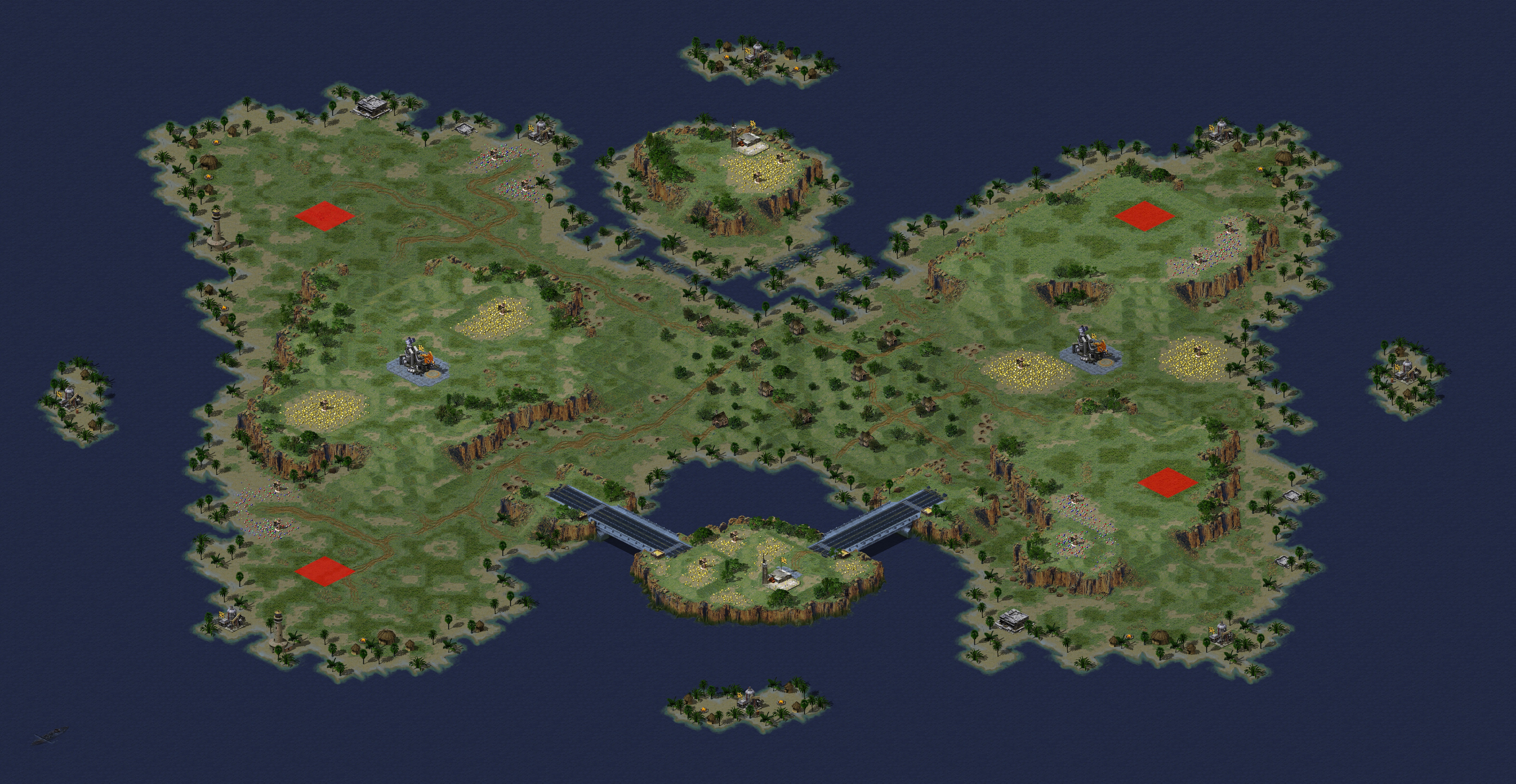 Rendered map: pacifique est Creat