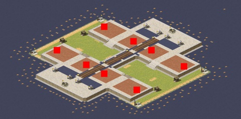 Rendered preview of Twin Pool Plateau (4v4)