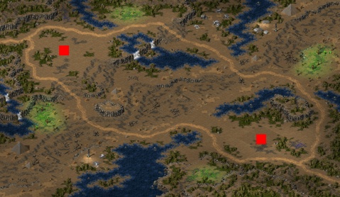 Rendered preview of scorched oasis