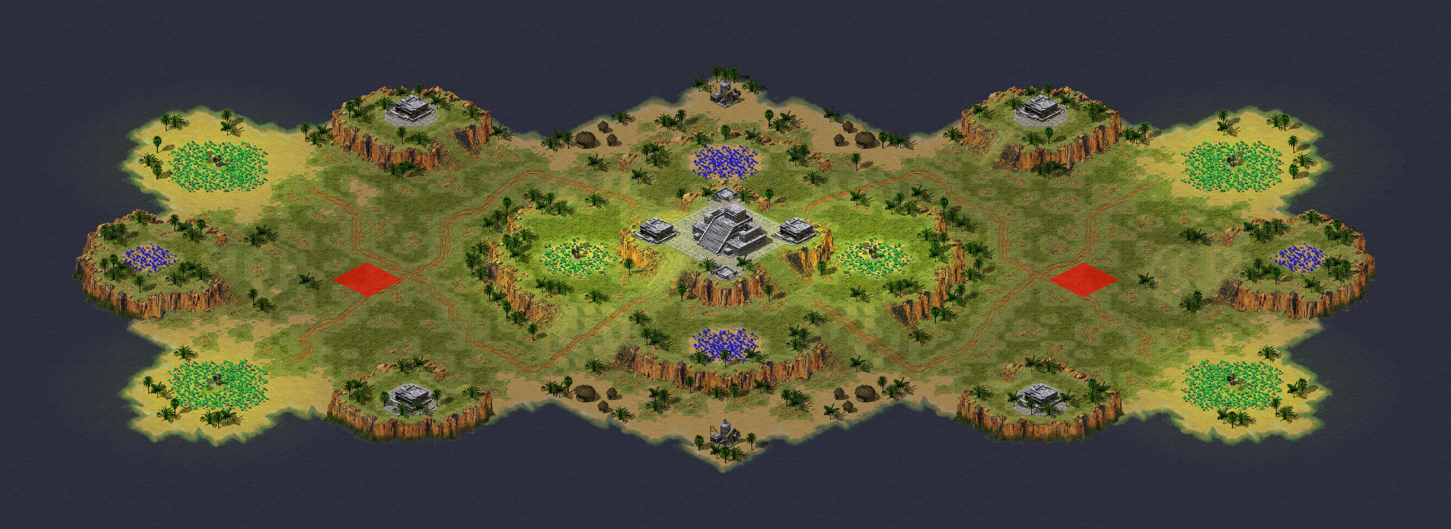 Rendered map: Official Tournament Map A