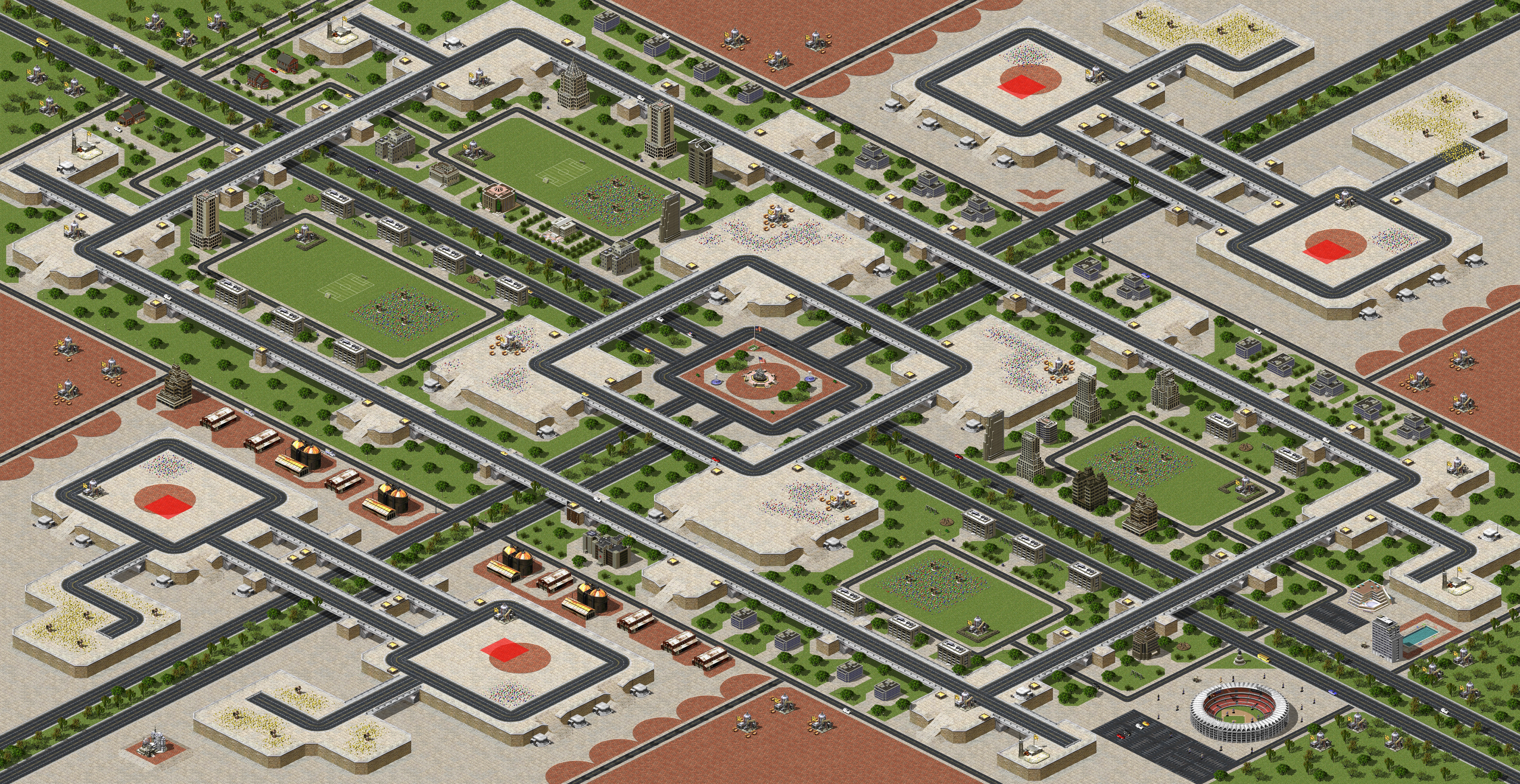 Rendered map: Battle for Indianapolis