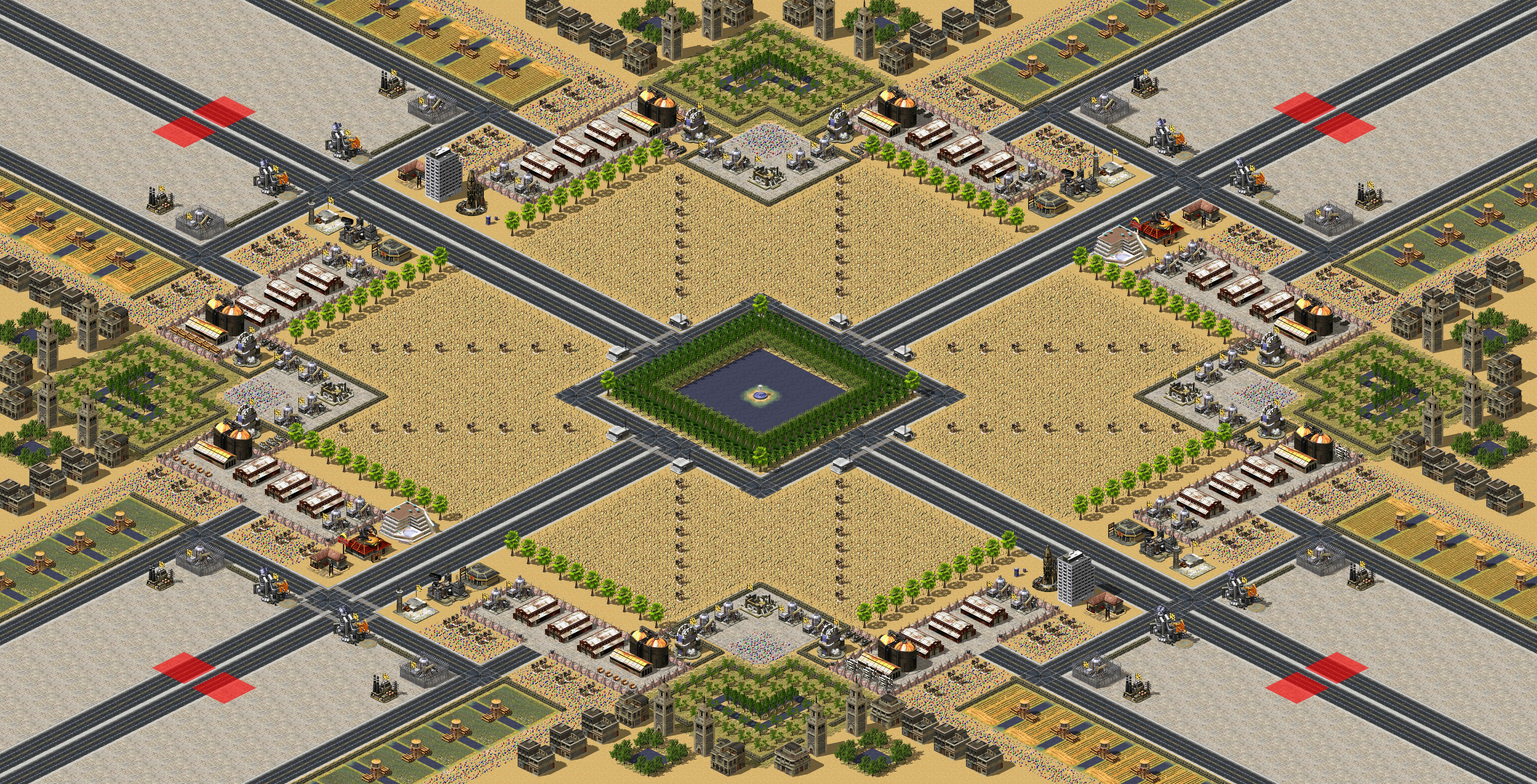 Rendered map: Desert Battle