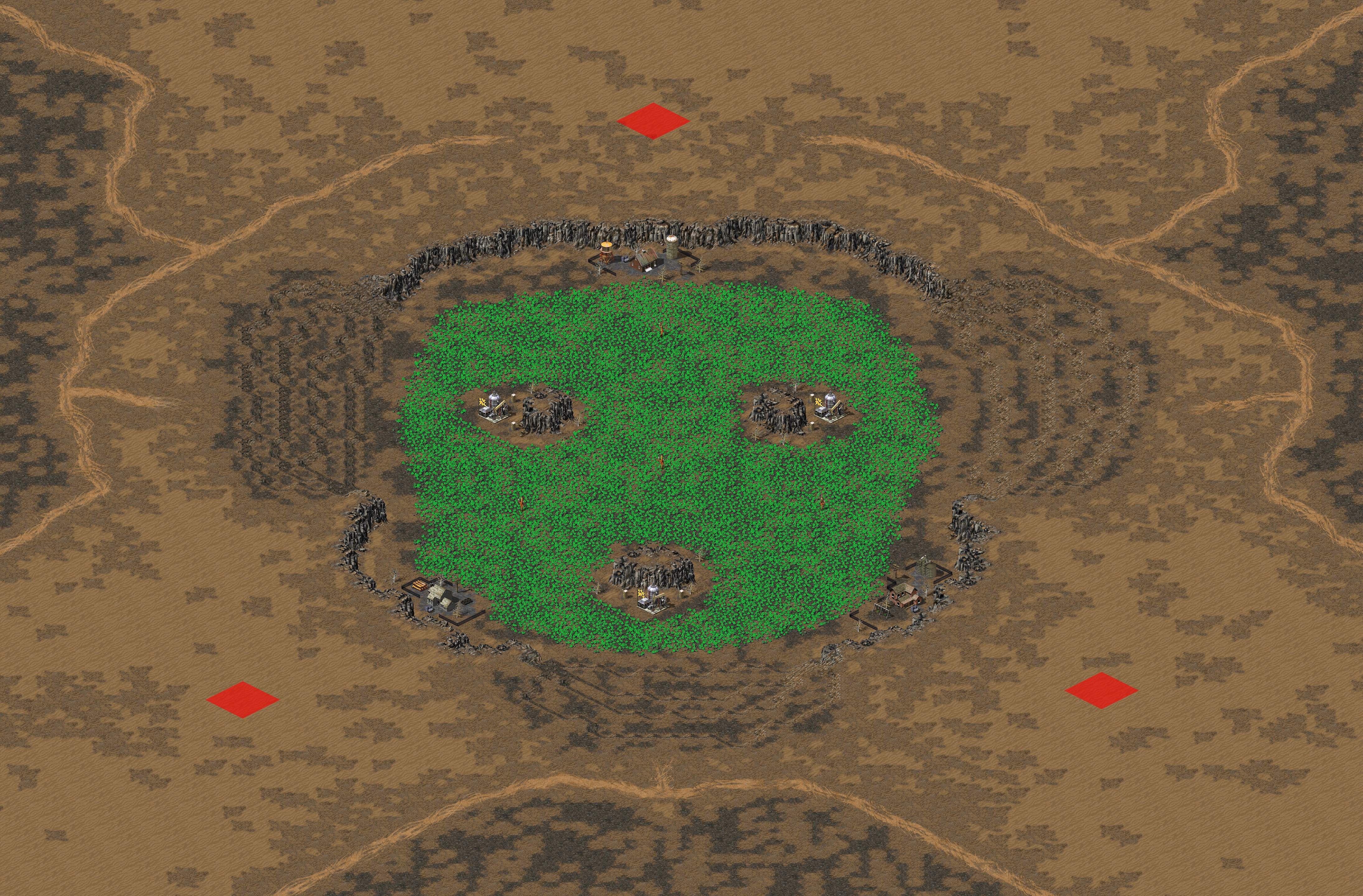 Rendered map: Ore Pit Triad