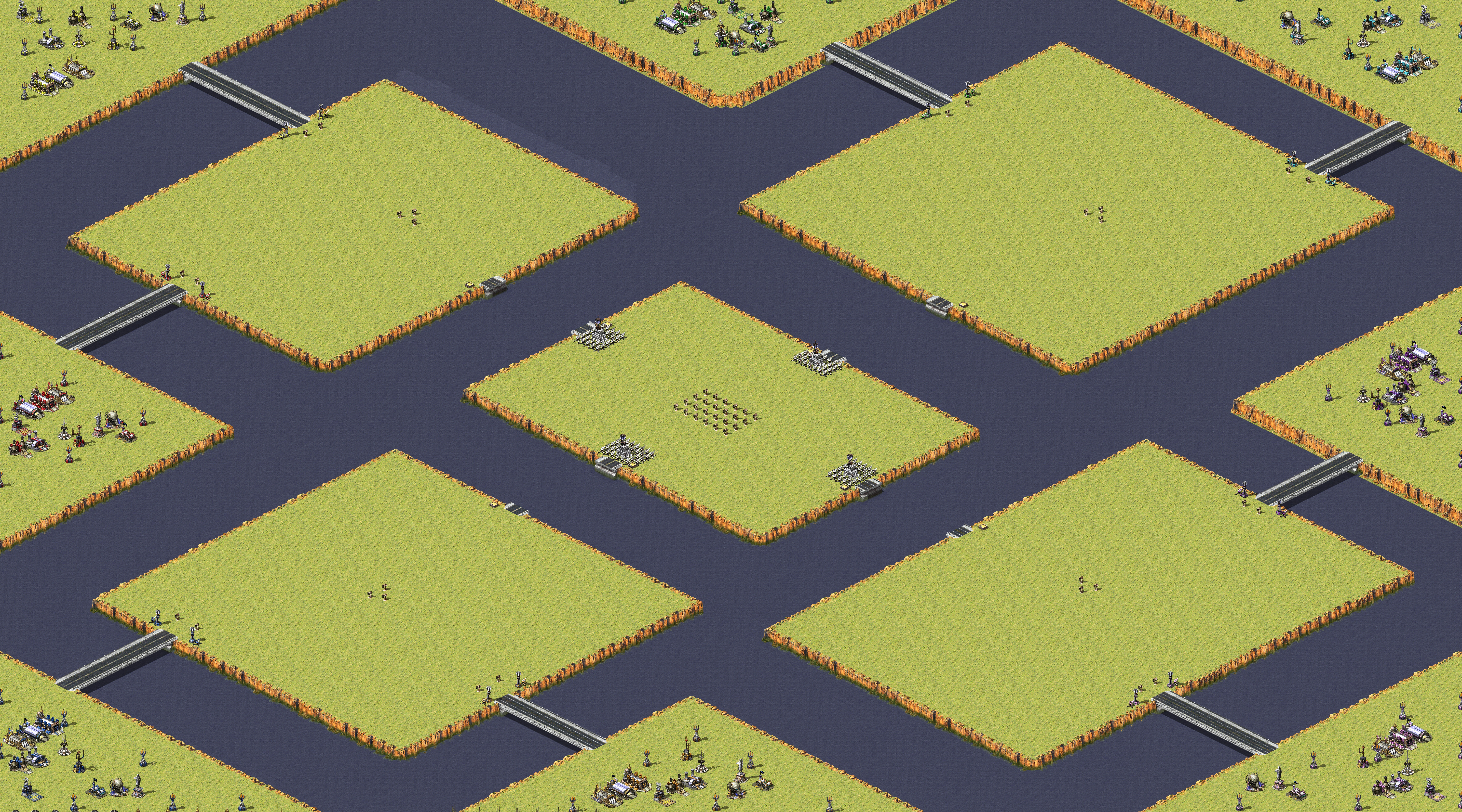 Rendered map: Bed Wars 8 Solo Beacon